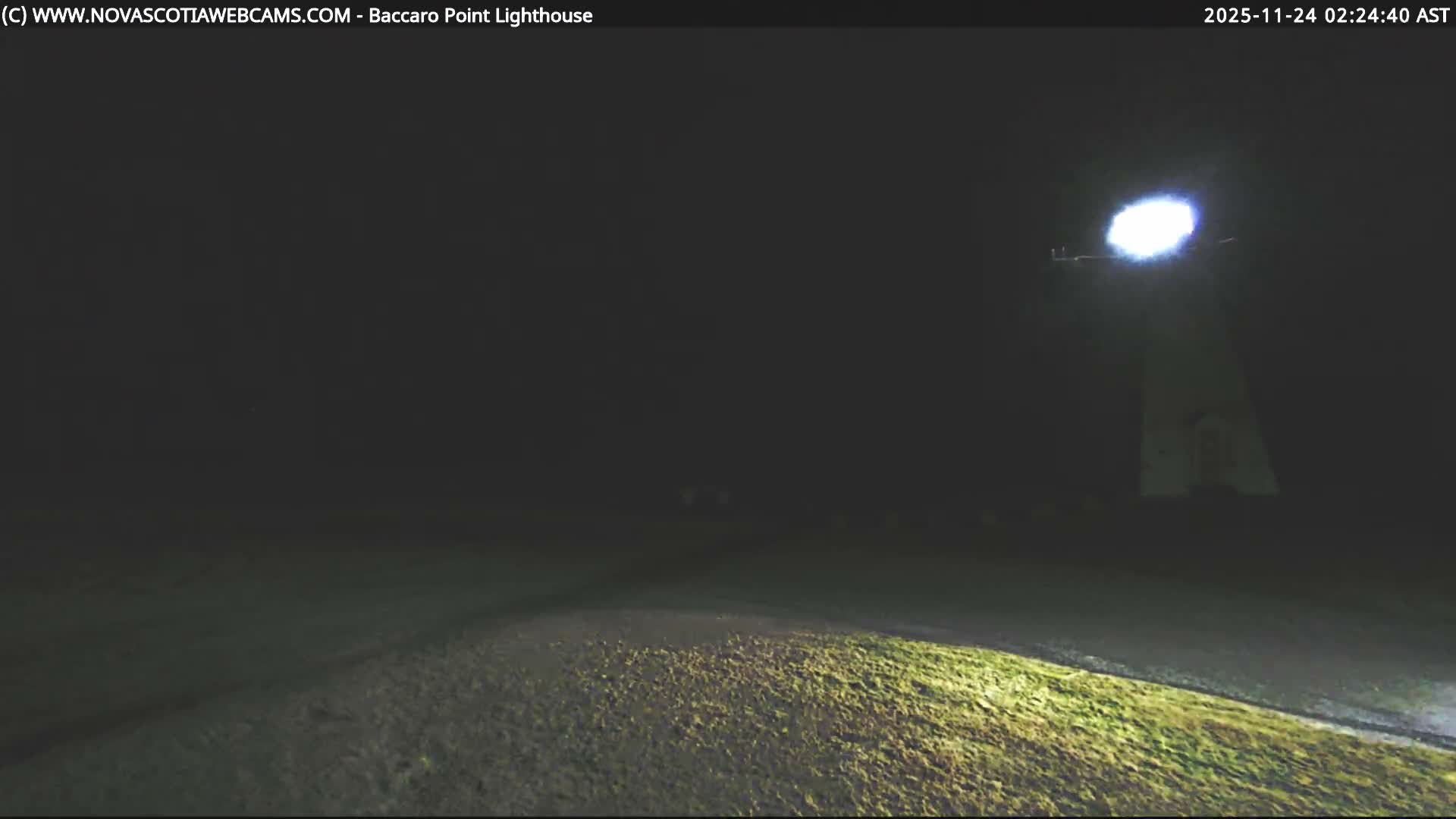 Baccaro Point Lighthouse Live Cam - Barrington, Shelburne, Nova Scotia, Canada