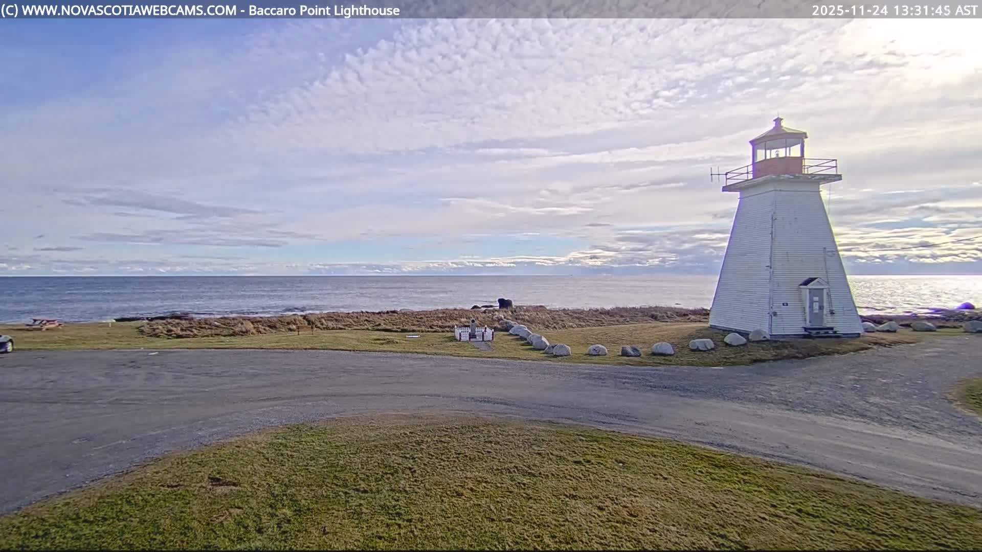 Baccaro Point Lighthouse Live Cam - Barrington, Shelburne, Nova Scotia, Canada