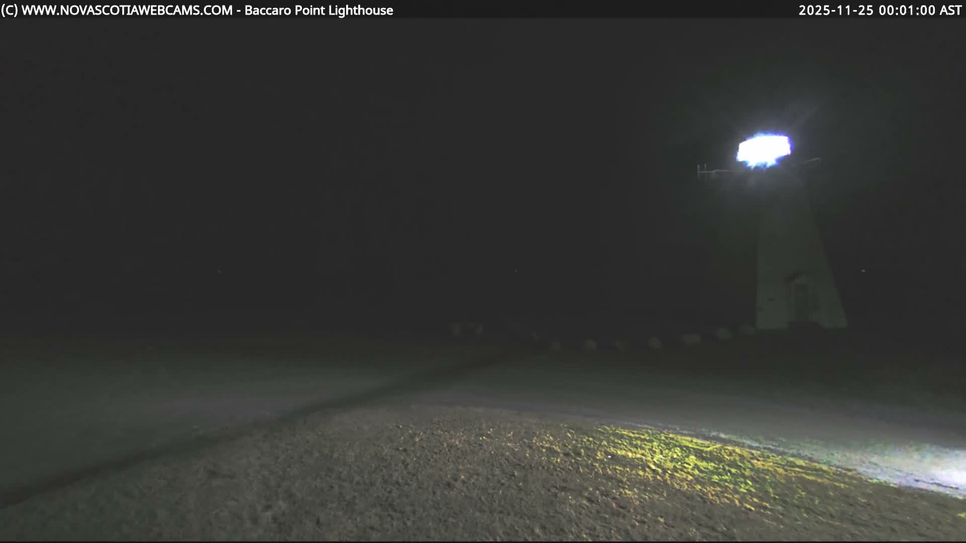 Baccaro Point Lighthouse Live Cam - Barrington, Shelburne, Nova Scotia, Canada