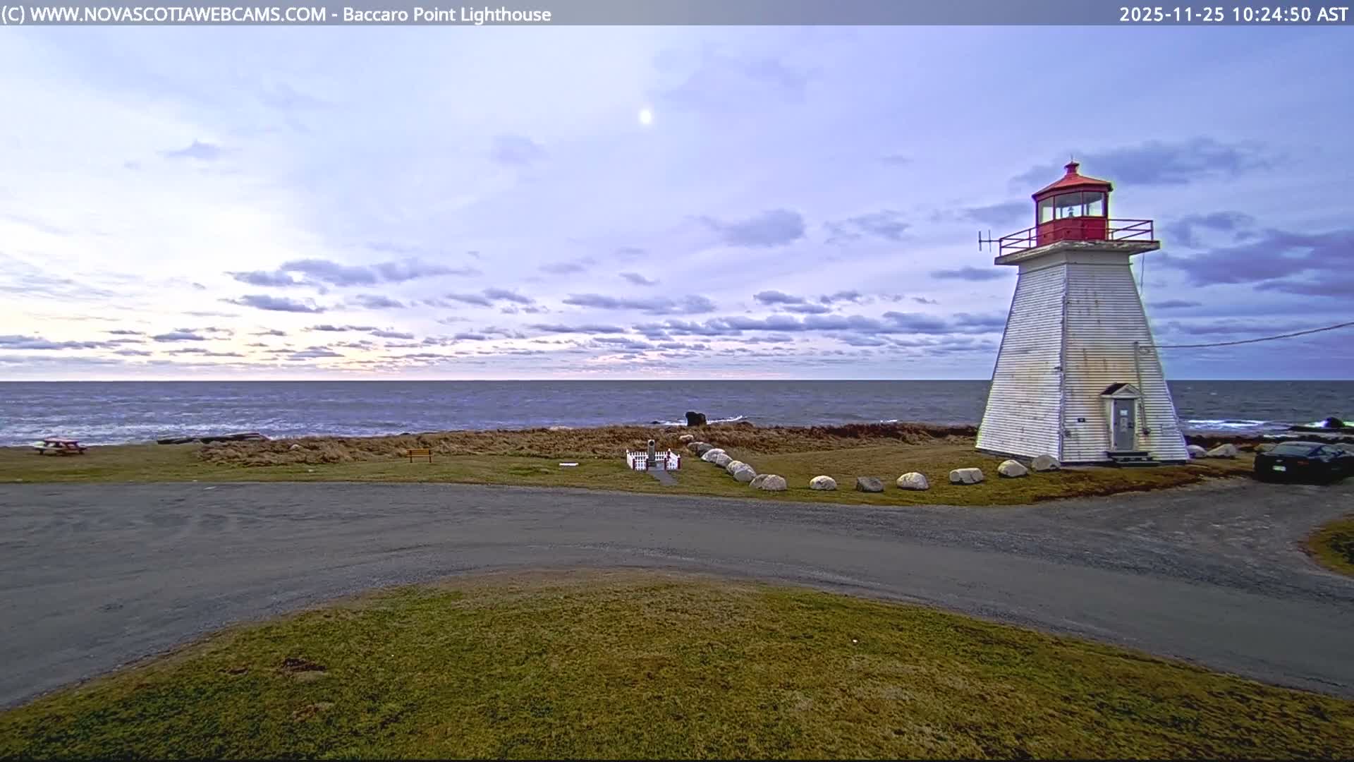Baccaro Point Lighthouse Live Cam - Barrington, Shelburne, Nova Scotia, Canada