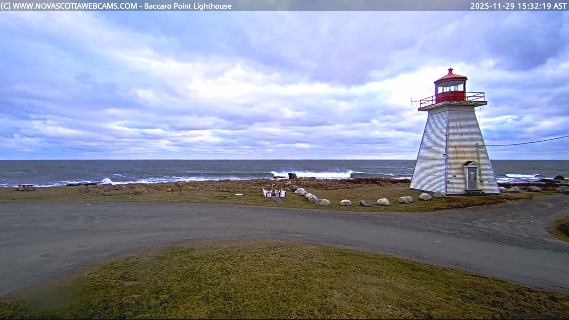 Baccaro Point Lighthouse Live Cam - Barrington, Shelburne, Nova Scotia, Canada