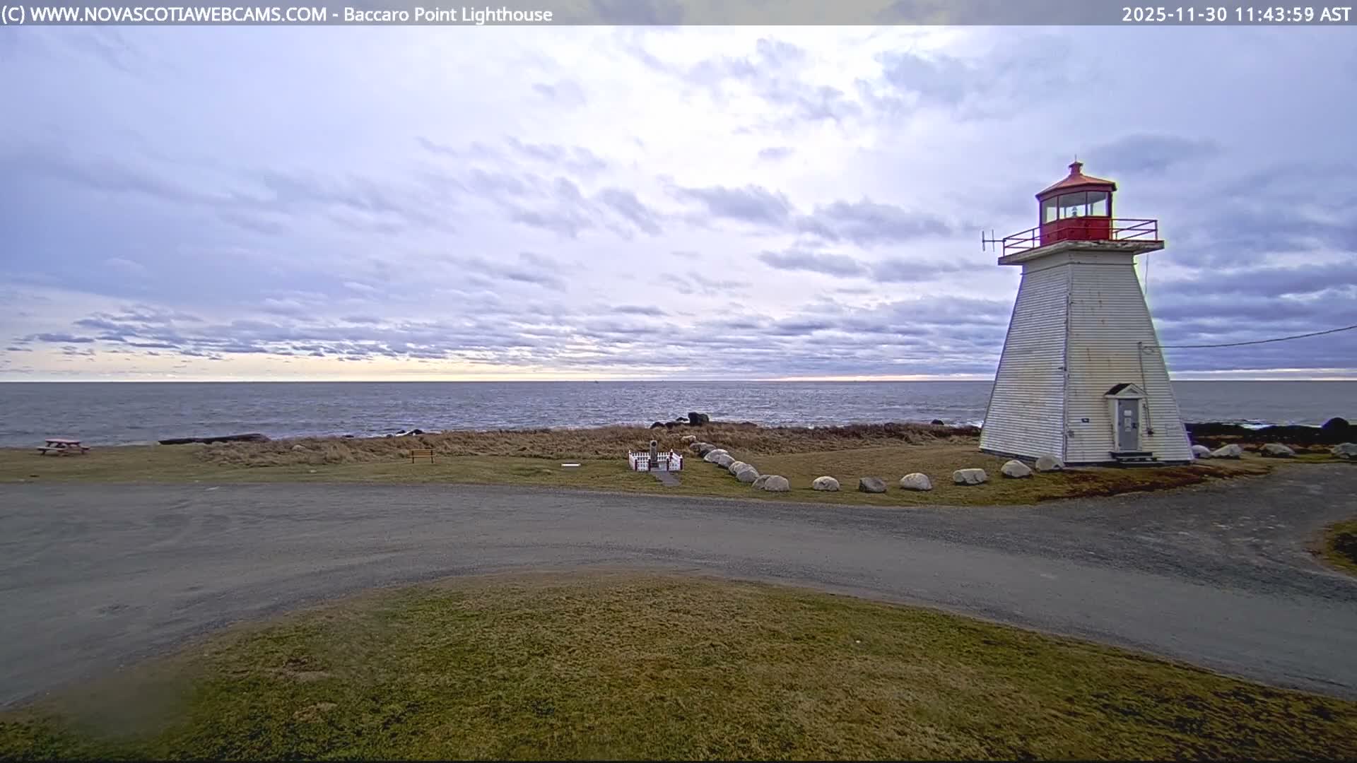 Baccaro Point Lighthouse Live Cam - Barrington, Shelburne, Nova Scotia, Canada