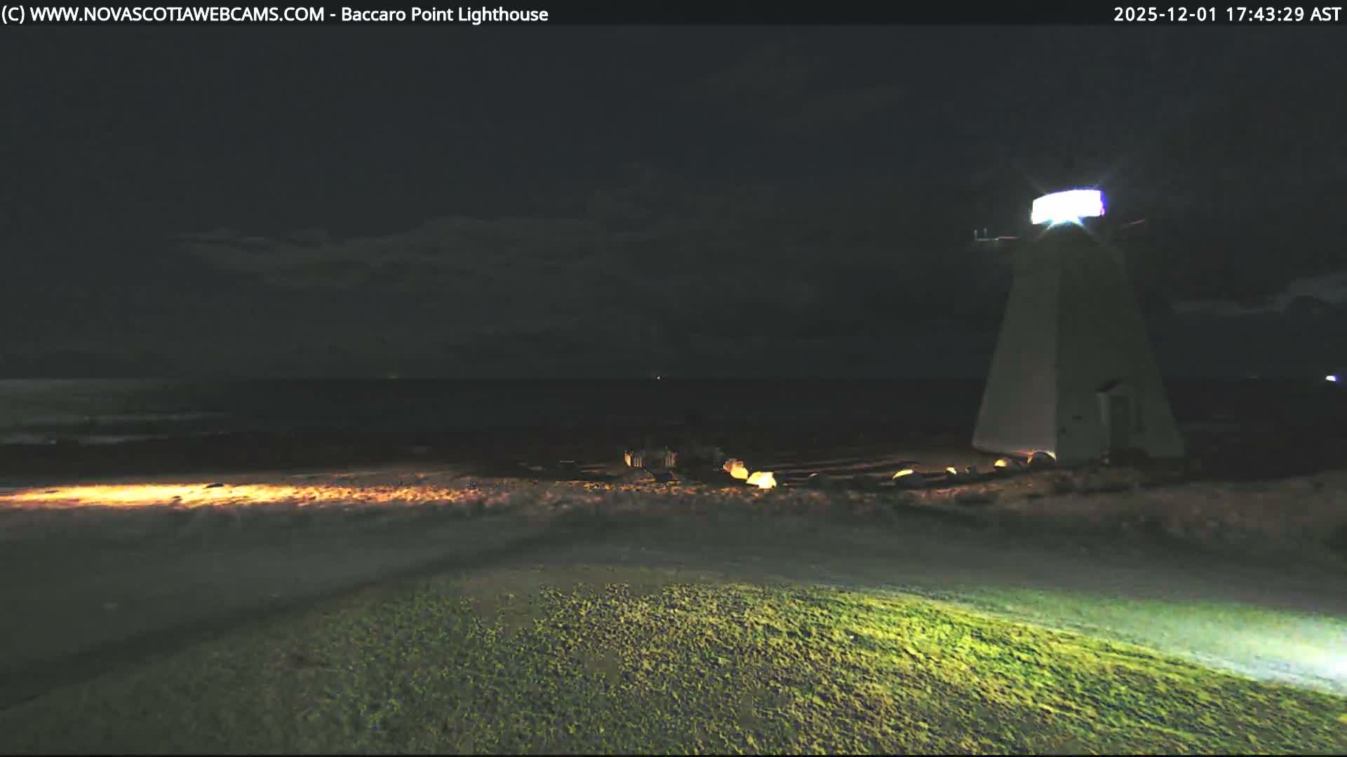 Baccaro Point Lighthouse Live Cam - Barrington, Shelburne, Nova Scotia, Canada