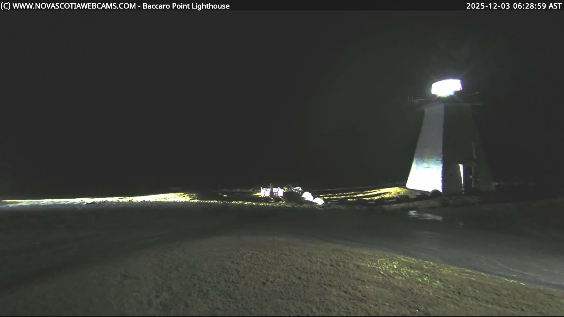Baccaro Point Lighthouse Live Cam - Barrington, Shelburne, Nova Scotia, Canada