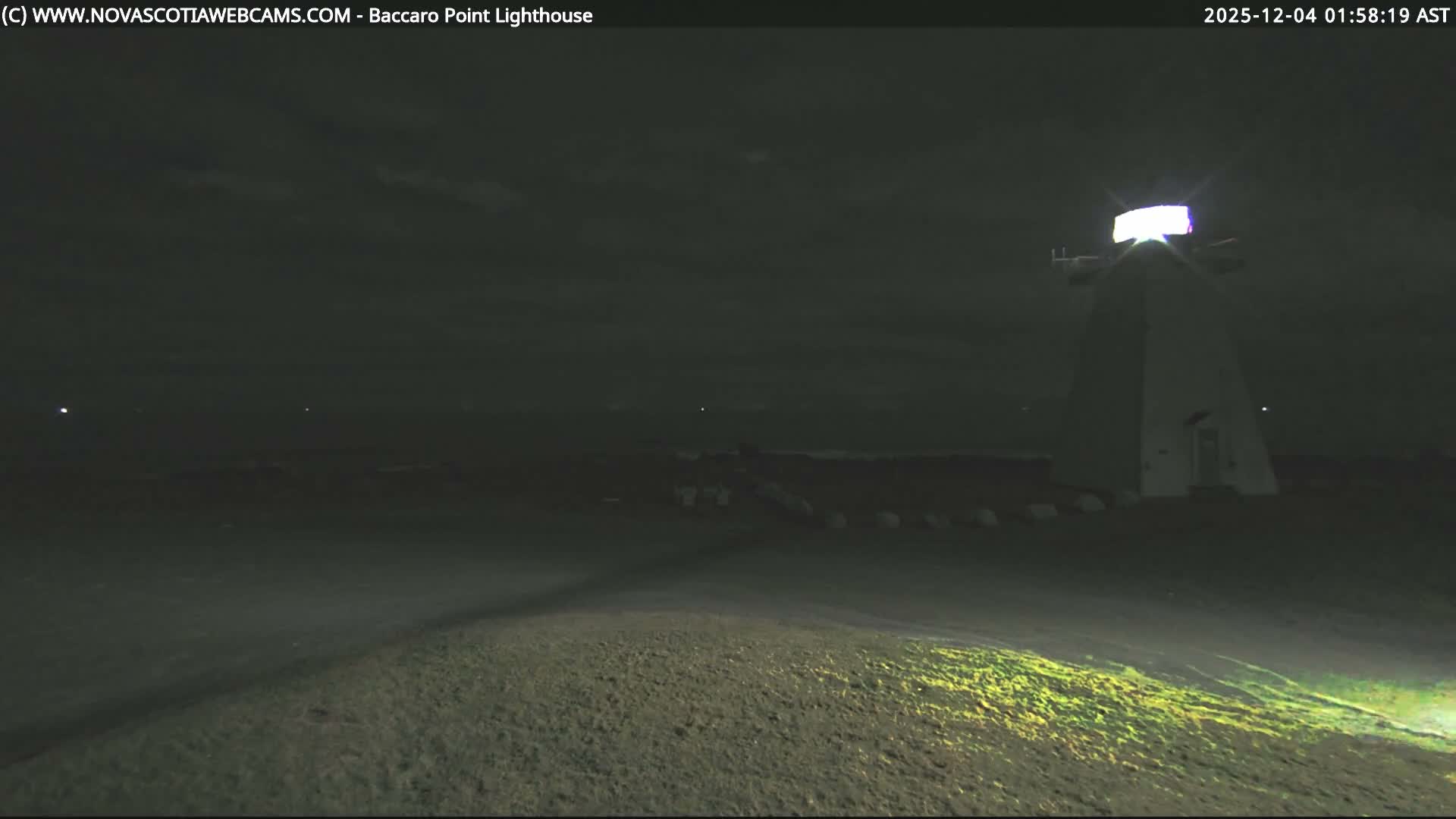 Baccaro Point Lighthouse Live Cam - Barrington, Shelburne, Nova Scotia, Canada