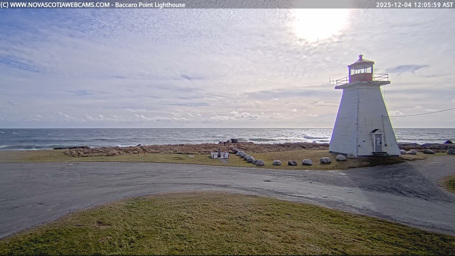 Baccaro Point Lighthouse Live Cam - Barrington, Shelburne, Nova Scotia, Canada