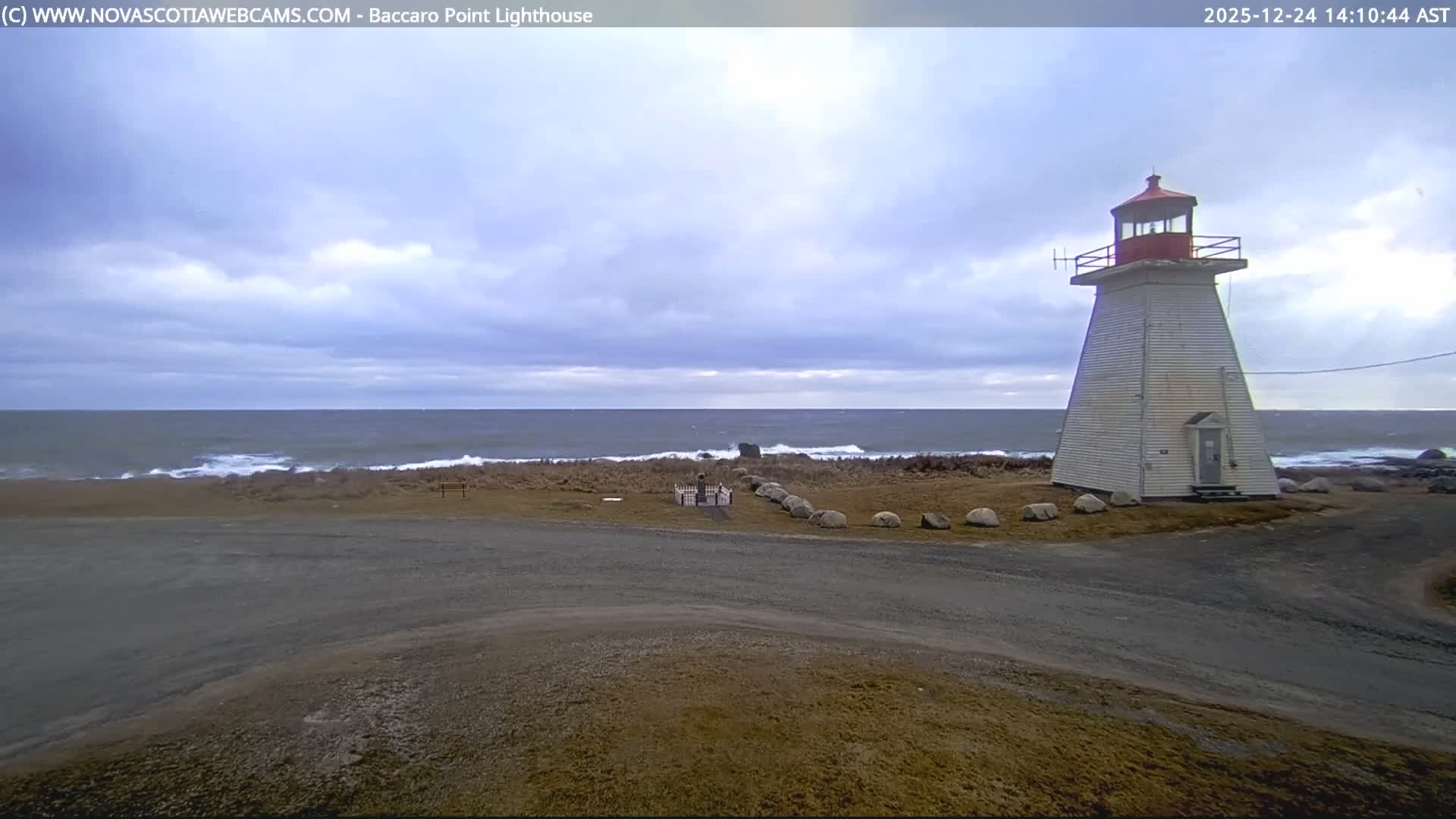Baccaro Point Lighthouse Live Cam - Barrington, Shelburne, Nova Scotia, Canada