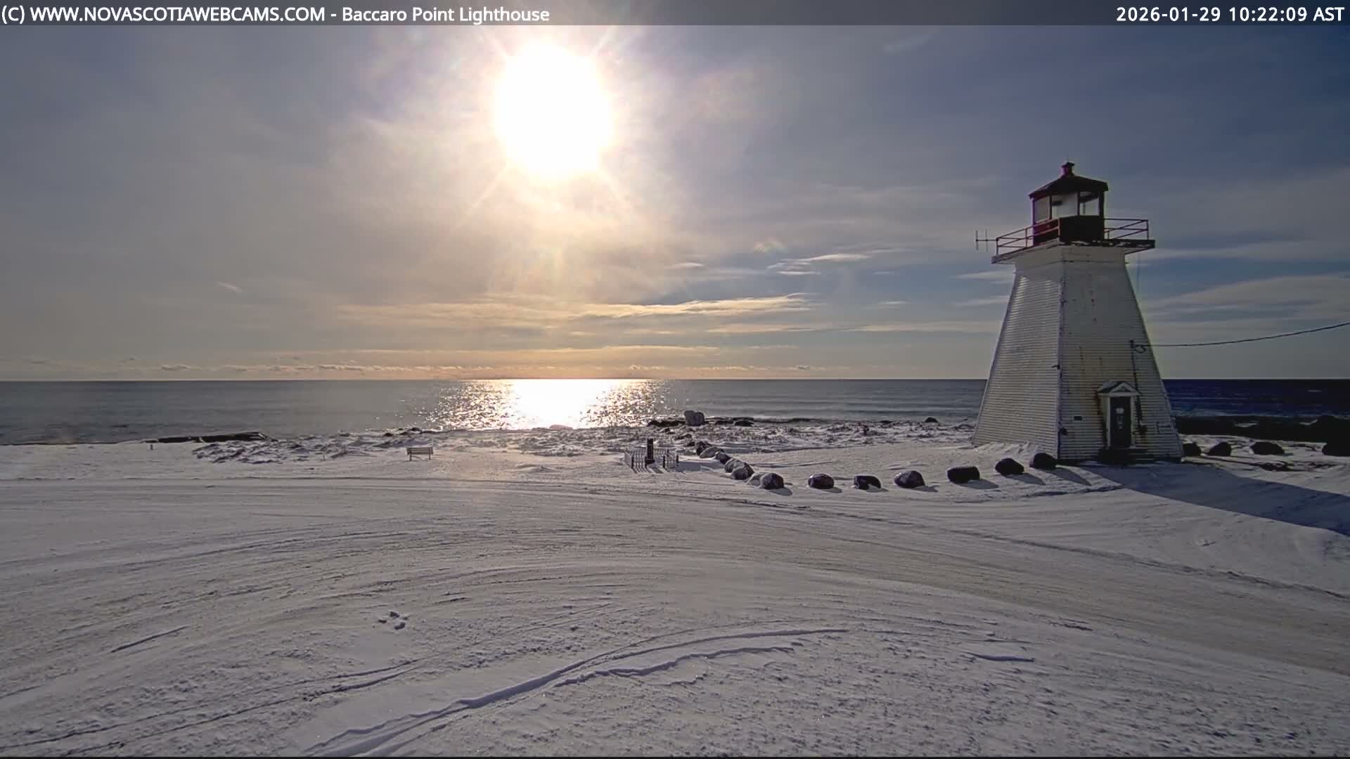 Baccaro Point Lighthouse Live Cam - Barrington, Shelburne, Nova Scotia, Canada