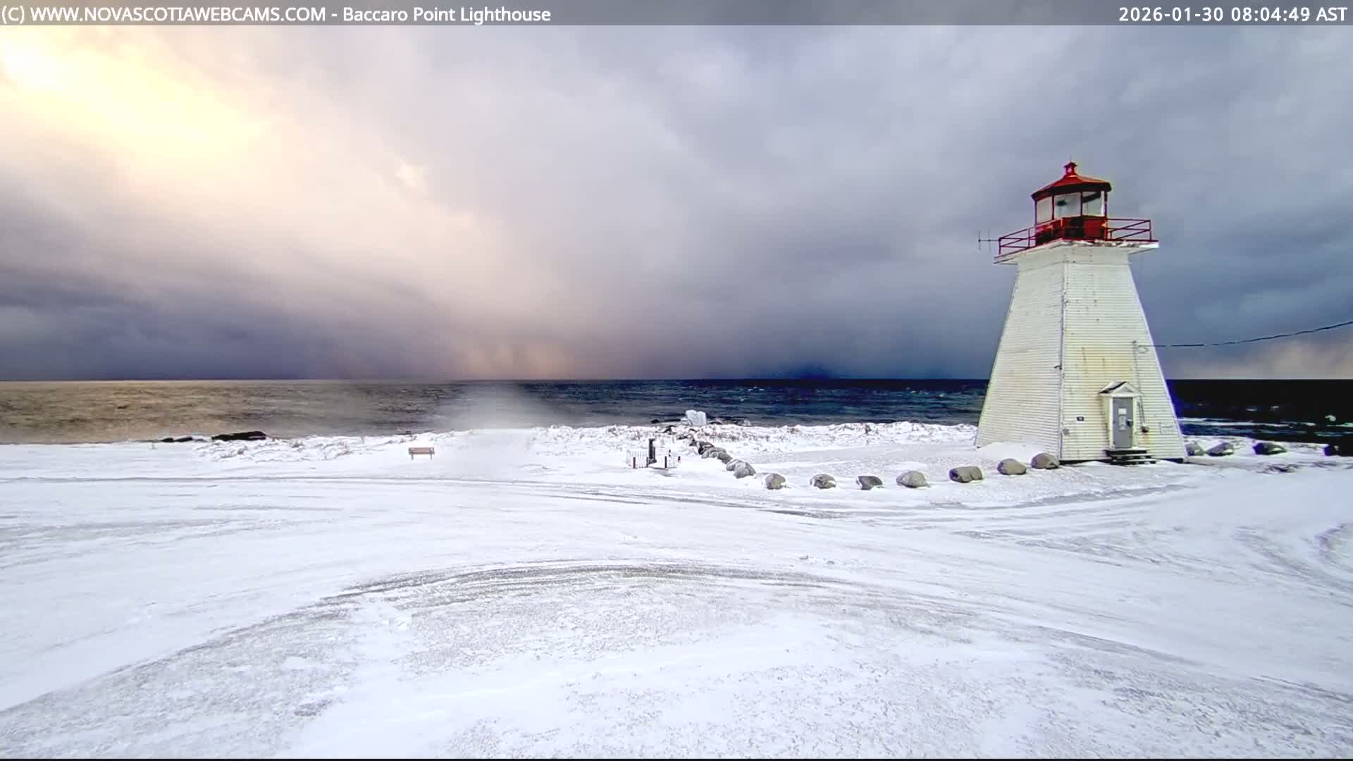 Baccaro Point Lighthouse Live Cam - Barrington, Shelburne, Nova Scotia, Canada