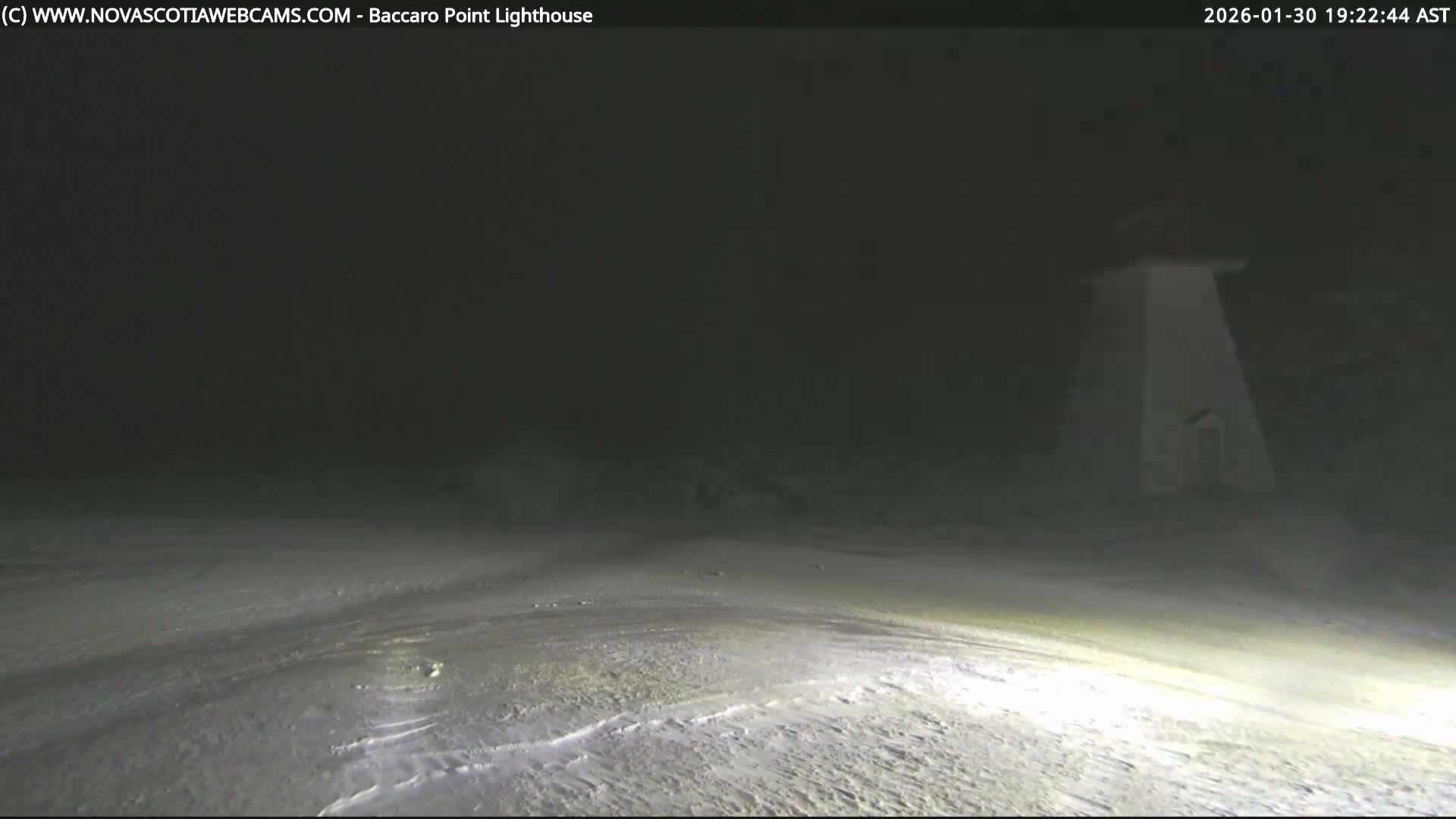 Baccaro Point Lighthouse Live Cam - Barrington, Shelburne, Nova Scotia, Canada