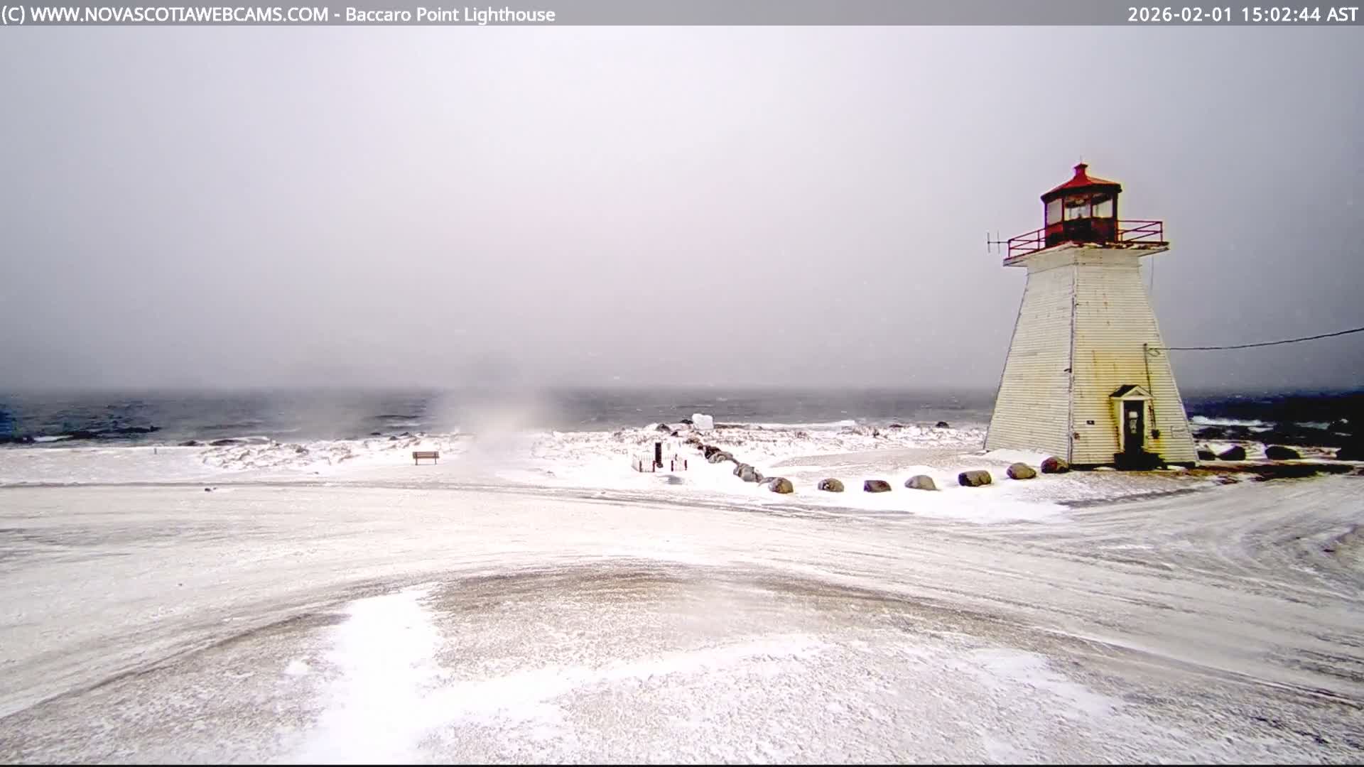 Baccaro Point Lighthouse Live Cam - Barrington, Shelburne, Nova Scotia, Canada