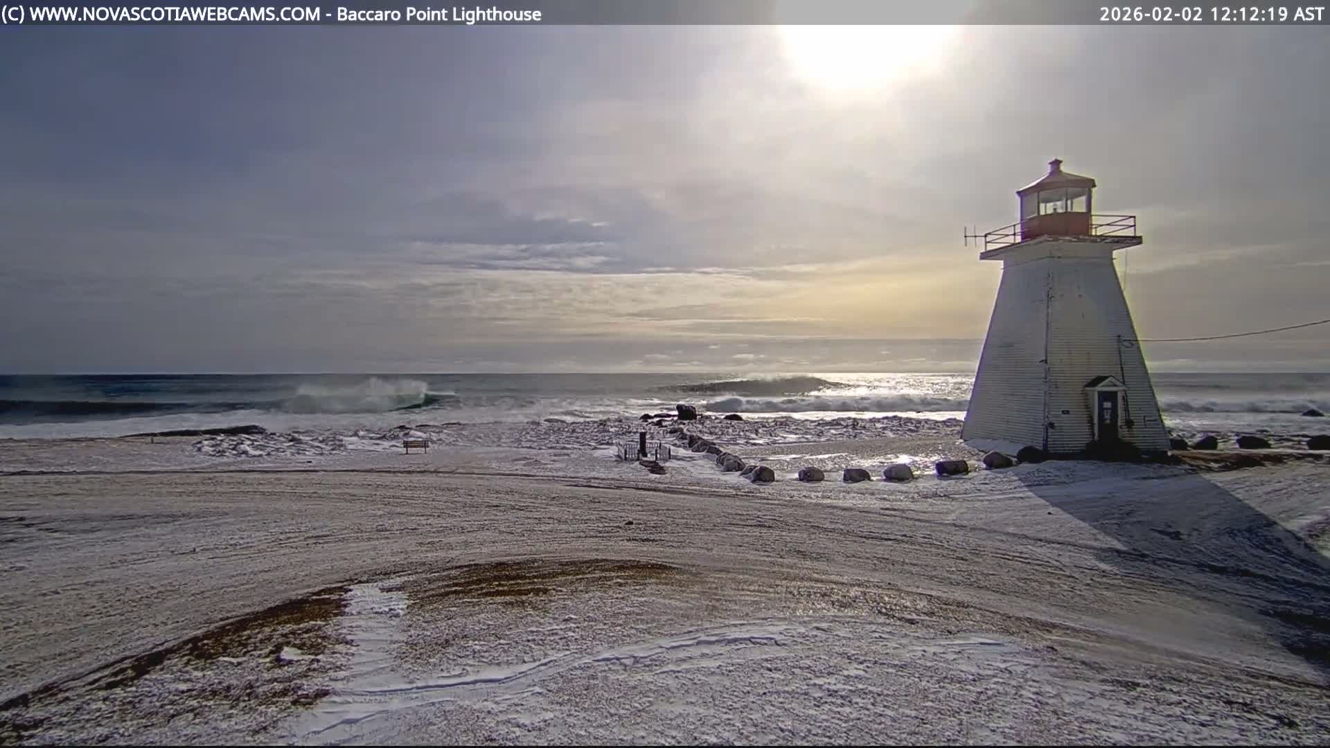 Baccaro Point Lighthouse Live Cam - Barrington, Shelburne, Nova Scotia, Canada