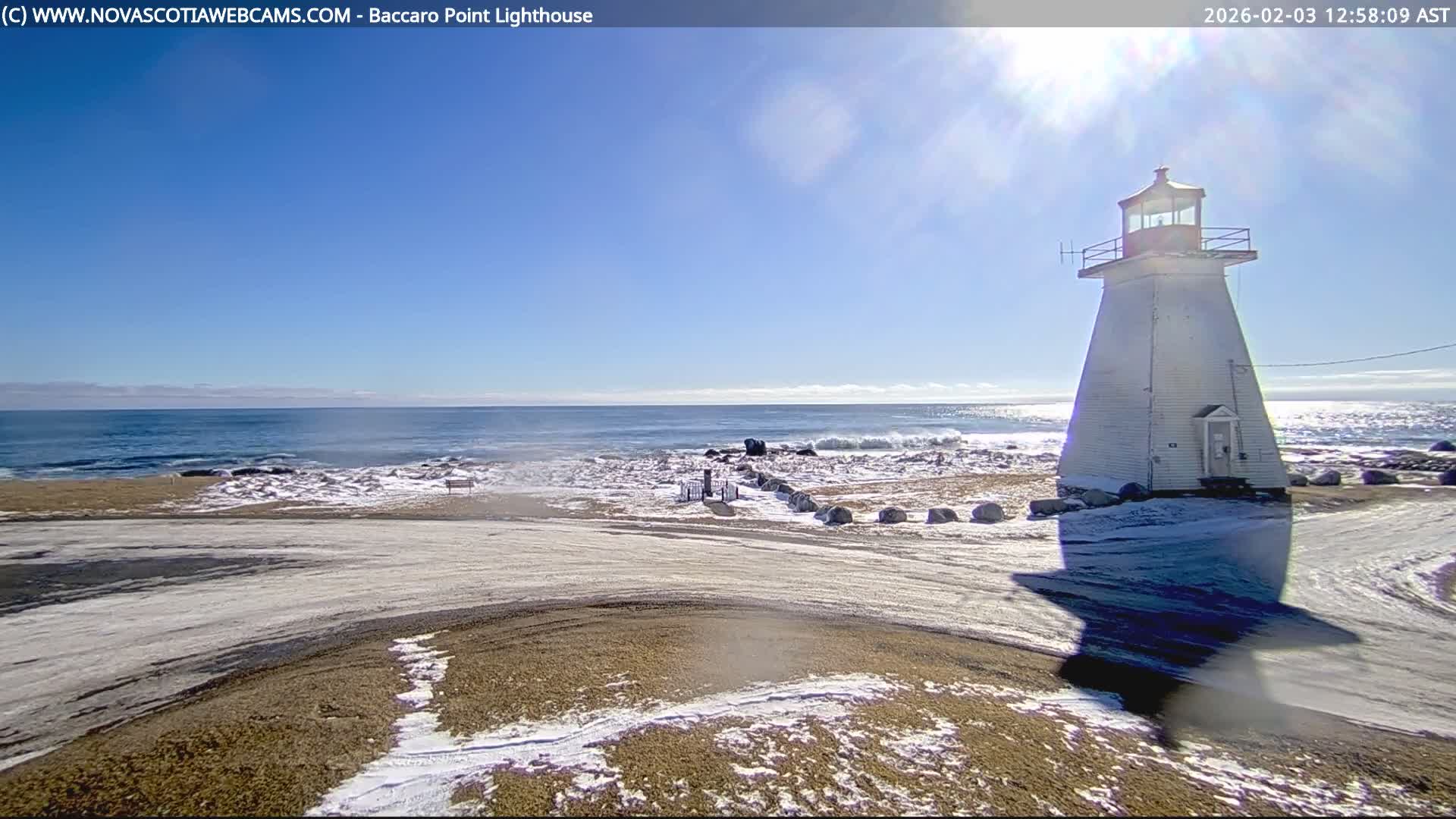 Baccaro Point Lighthouse Live Cam - Barrington, Shelburne, Nova Scotia, Canada