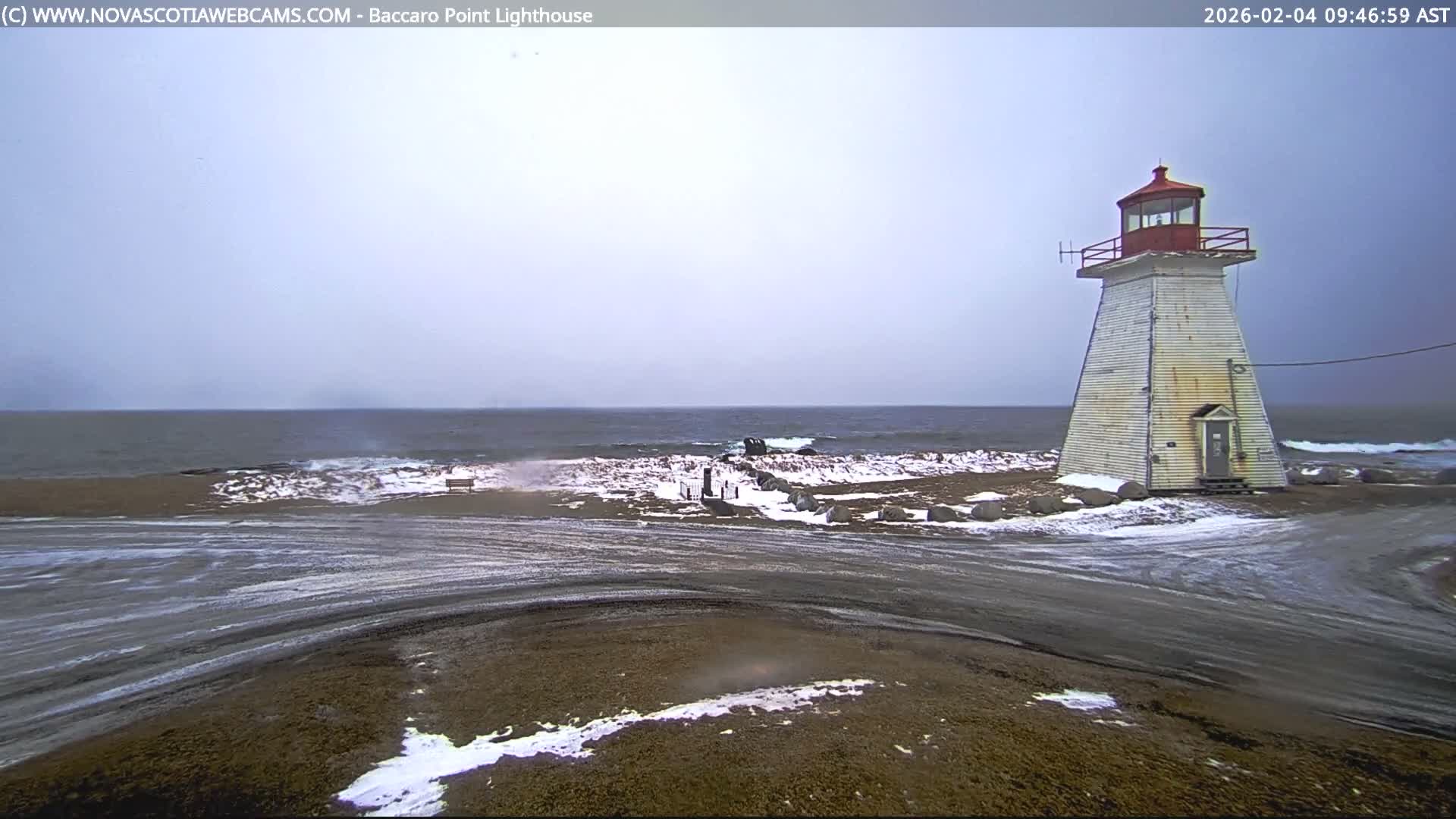 Baccaro Point Lighthouse Live Cam - Barrington, Shelburne, Nova Scotia, Canada