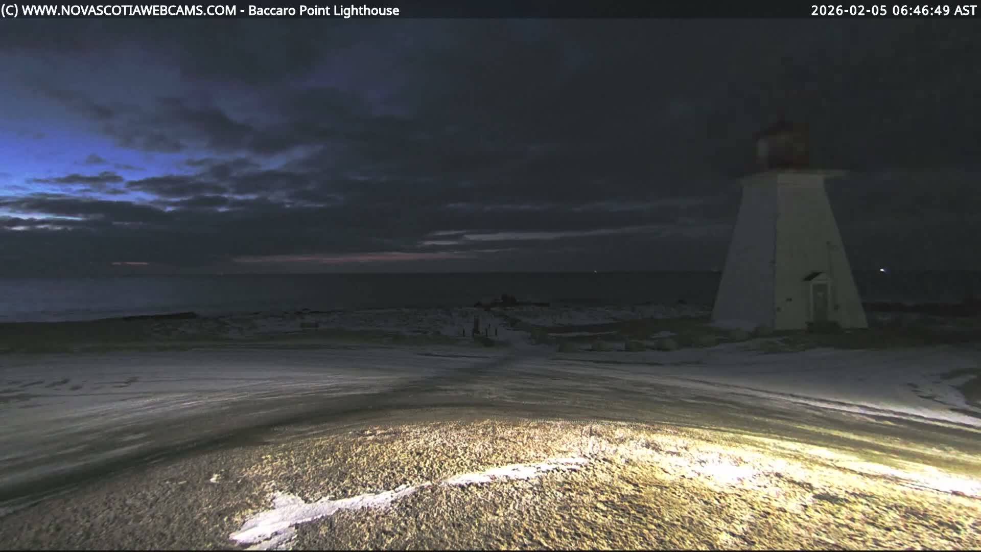 Baccaro Point Lighthouse Live Cam - Barrington, Shelburne, Nova Scotia, Canada