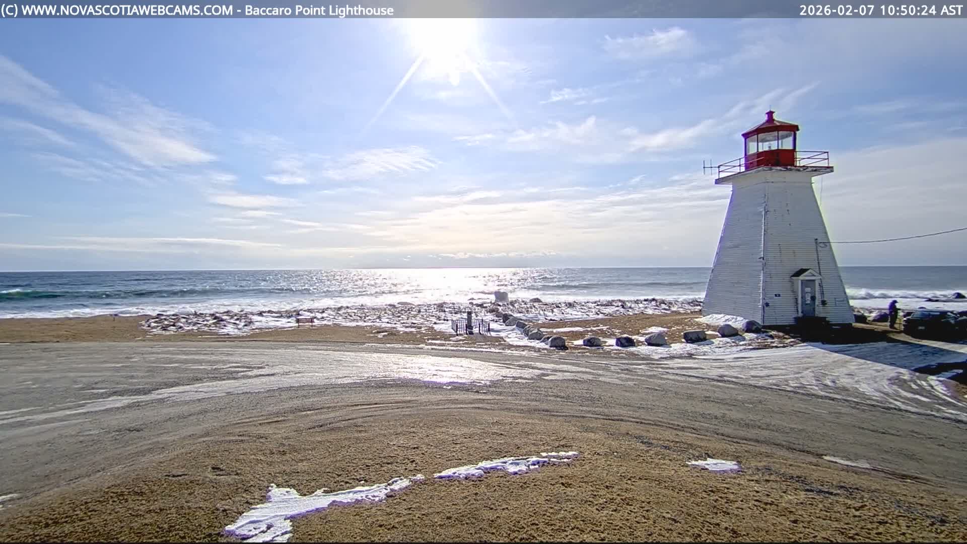 Baccaro Point Lighthouse Live Cam - Barrington, Shelburne, Nova Scotia, Canada
