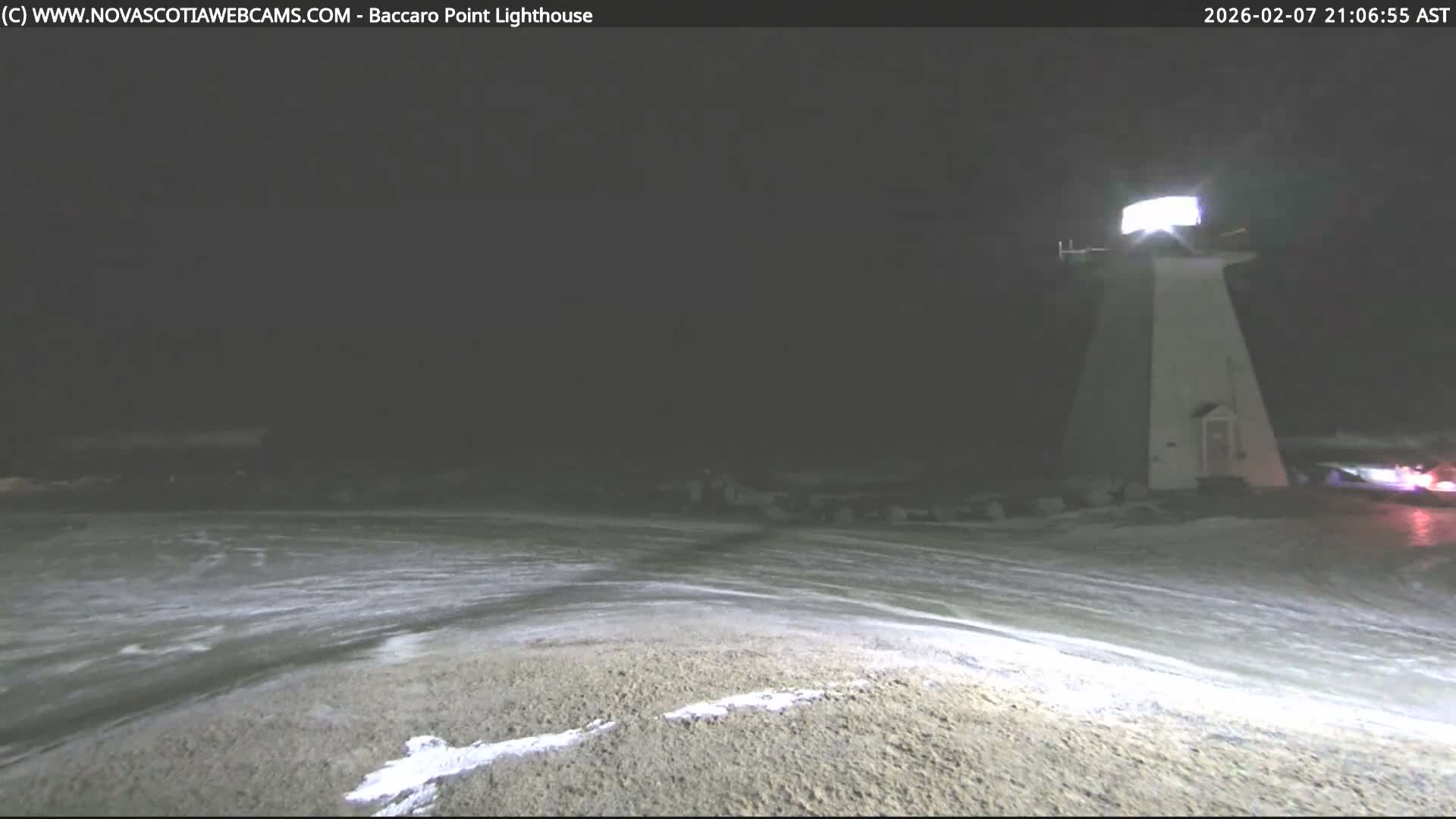 Baccaro Point Lighthouse Live Cam - Barrington, Shelburne, Nova Scotia, Canada