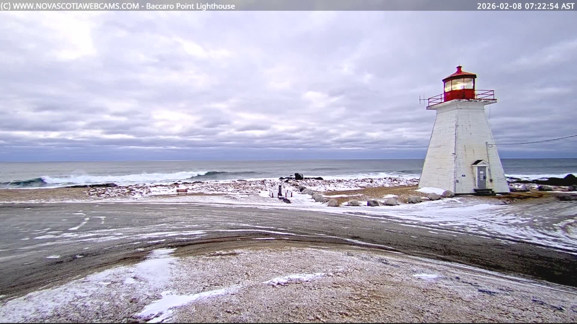 Baccaro Point Lighthouse Live Cam - Barrington, Shelburne, Nova Scotia, Canada