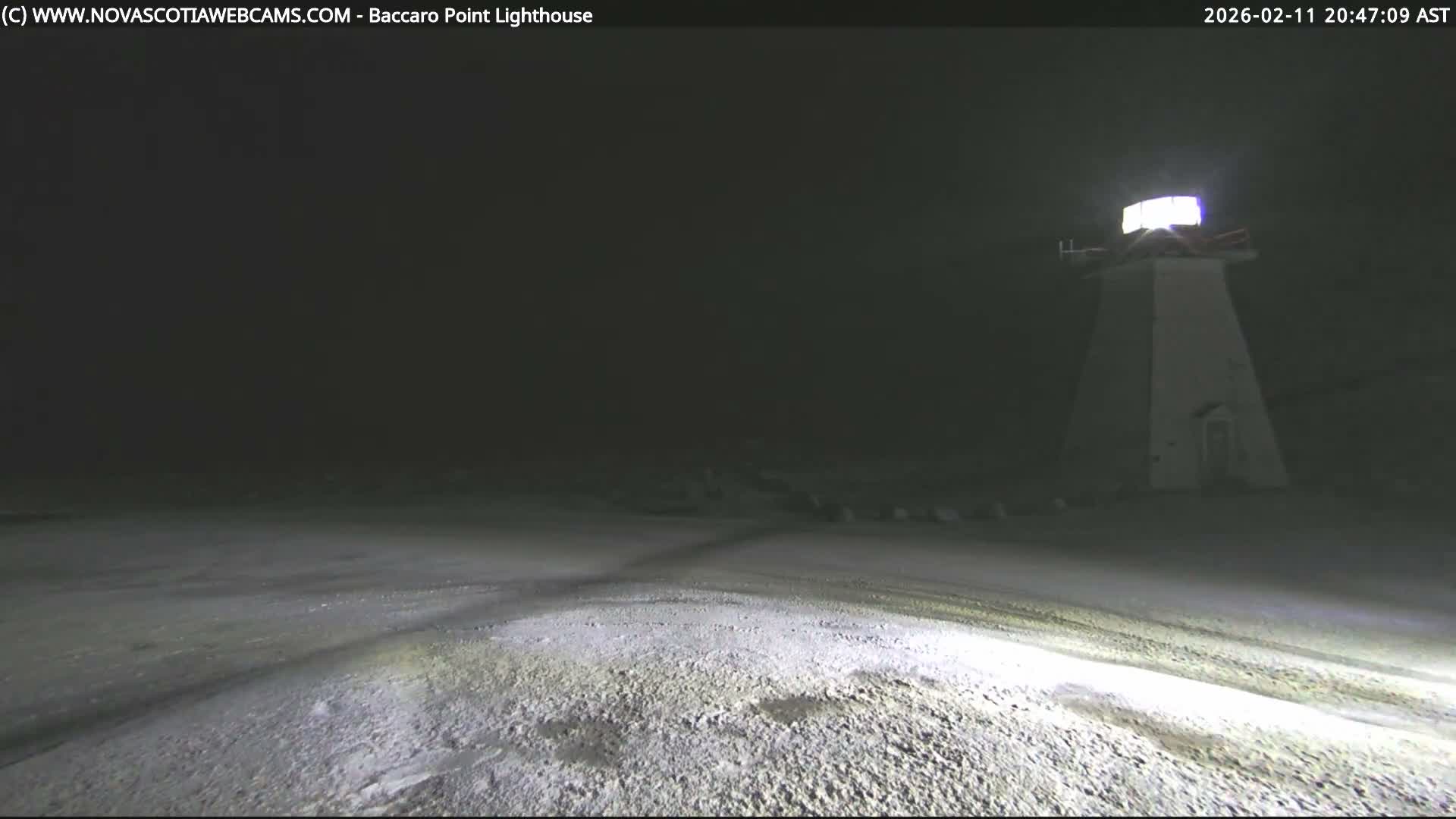 Baccaro Point Lighthouse Live Cam - Barrington, Shelburne, Nova Scotia, Canada