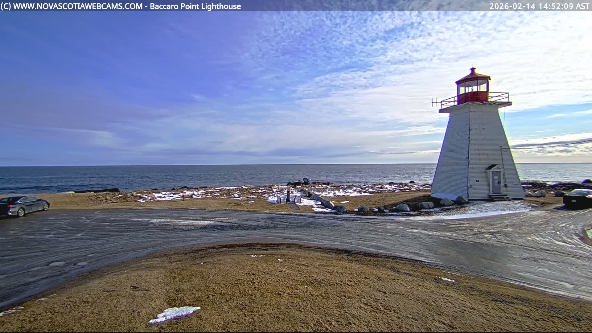 Baccaro Point Lighthouse Live Cam - Barrington, Shelburne, Nova Scotia, Canada