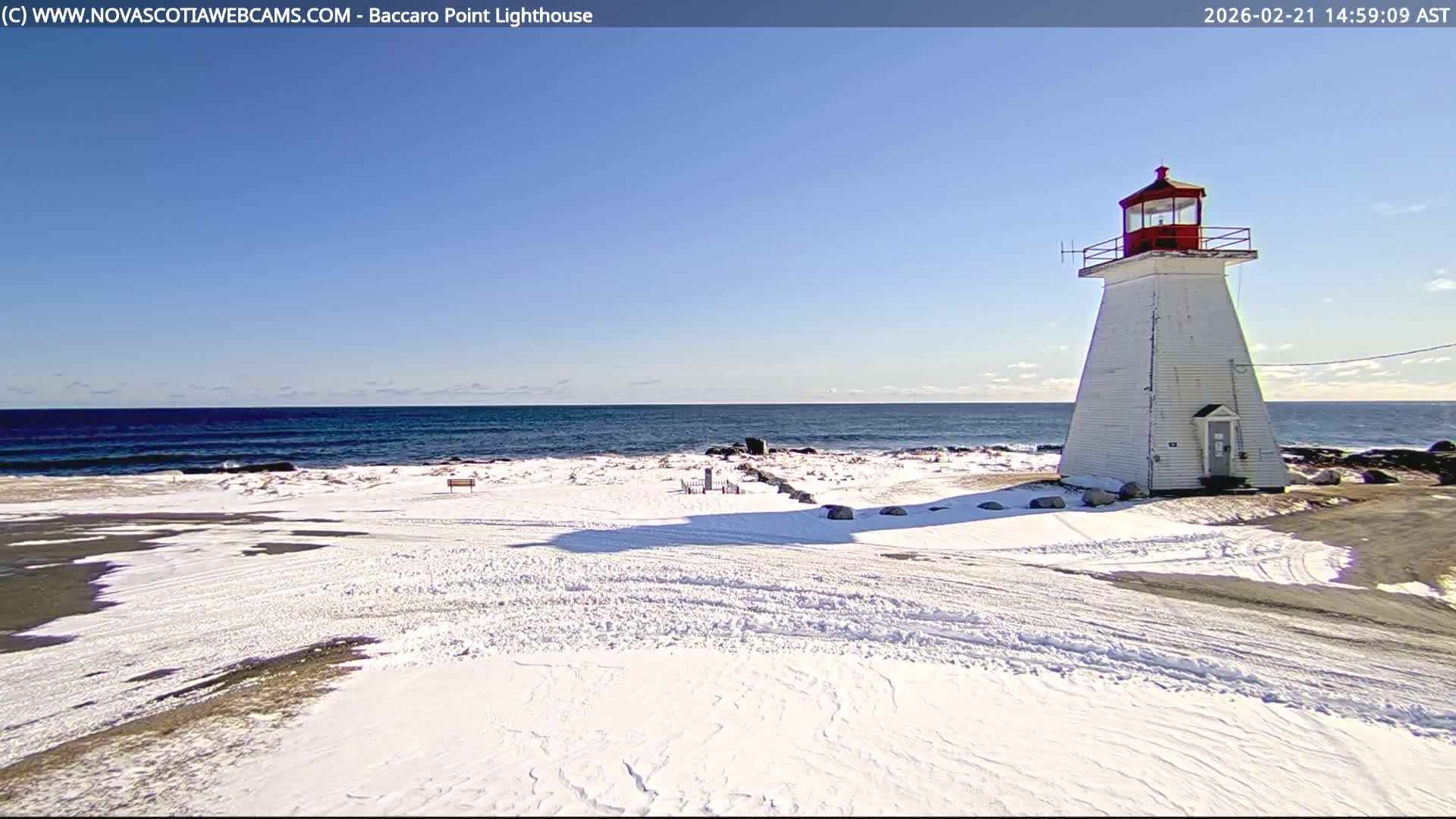 Baccaro Point Lighthouse Live Cam - Barrington, Shelburne, Nova Scotia, Canada