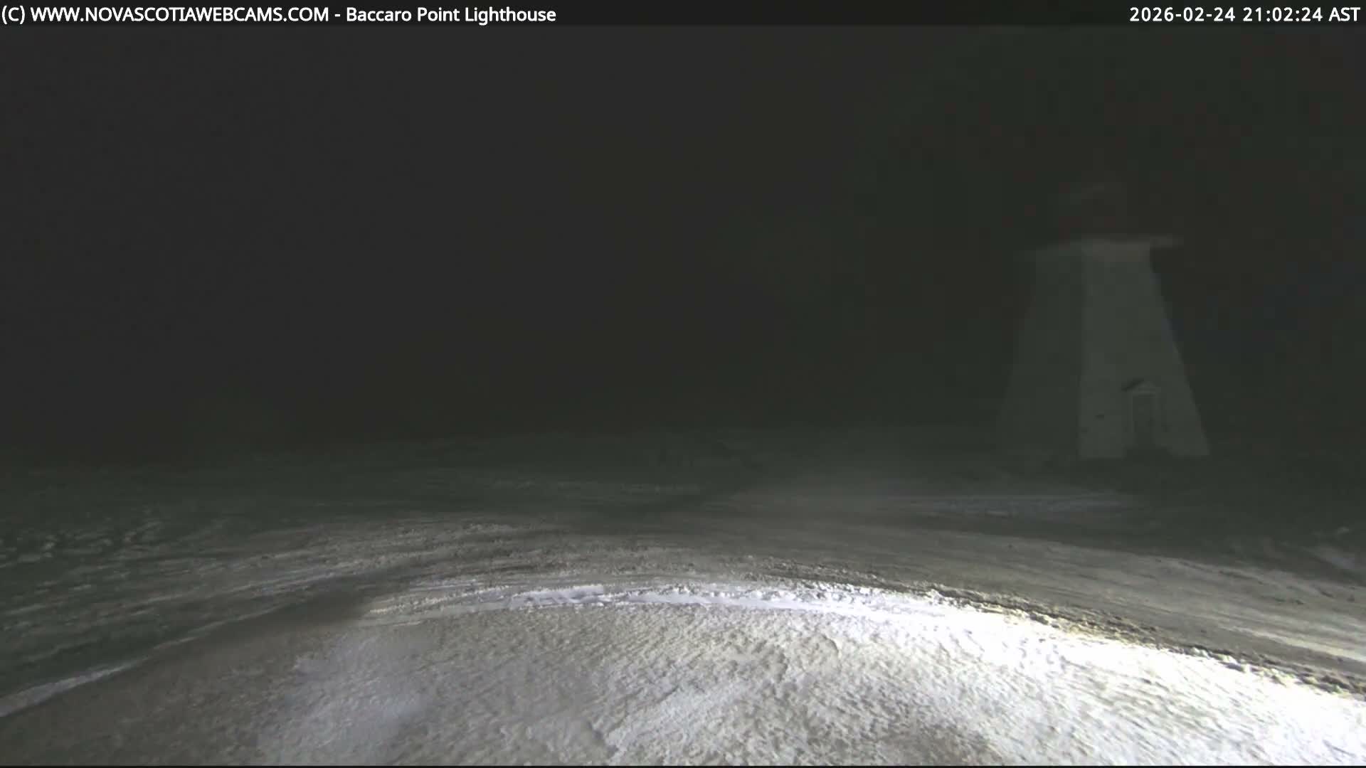 Baccaro Point Lighthouse Live Cam - Barrington, Shelburne, Nova Scotia, Canada