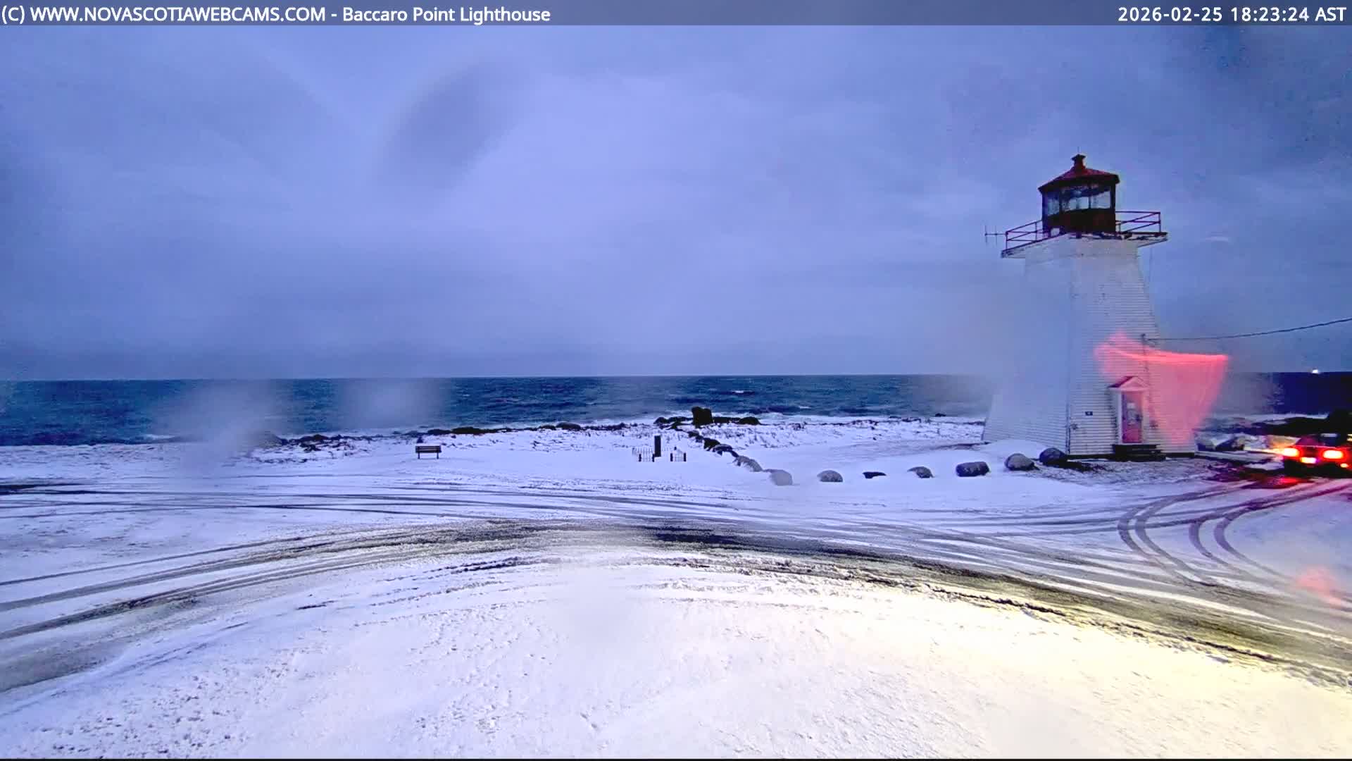 Baccaro Point Lighthouse Live Cam - Barrington, Shelburne, Nova Scotia, Canada