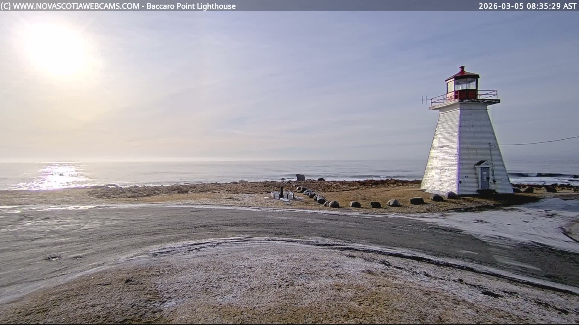 Baccaro Point Lighthouse Live Cam - Barrington, Shelburne, Nova Scotia, Canada