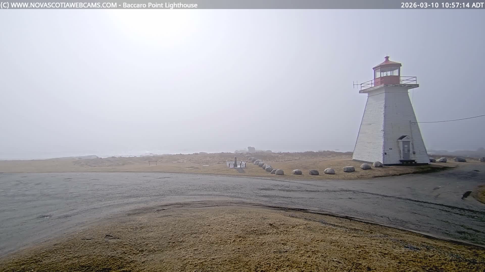 Baccaro Point Lighthouse Live Cam - Barrington, Shelburne, Nova Scotia, Canada