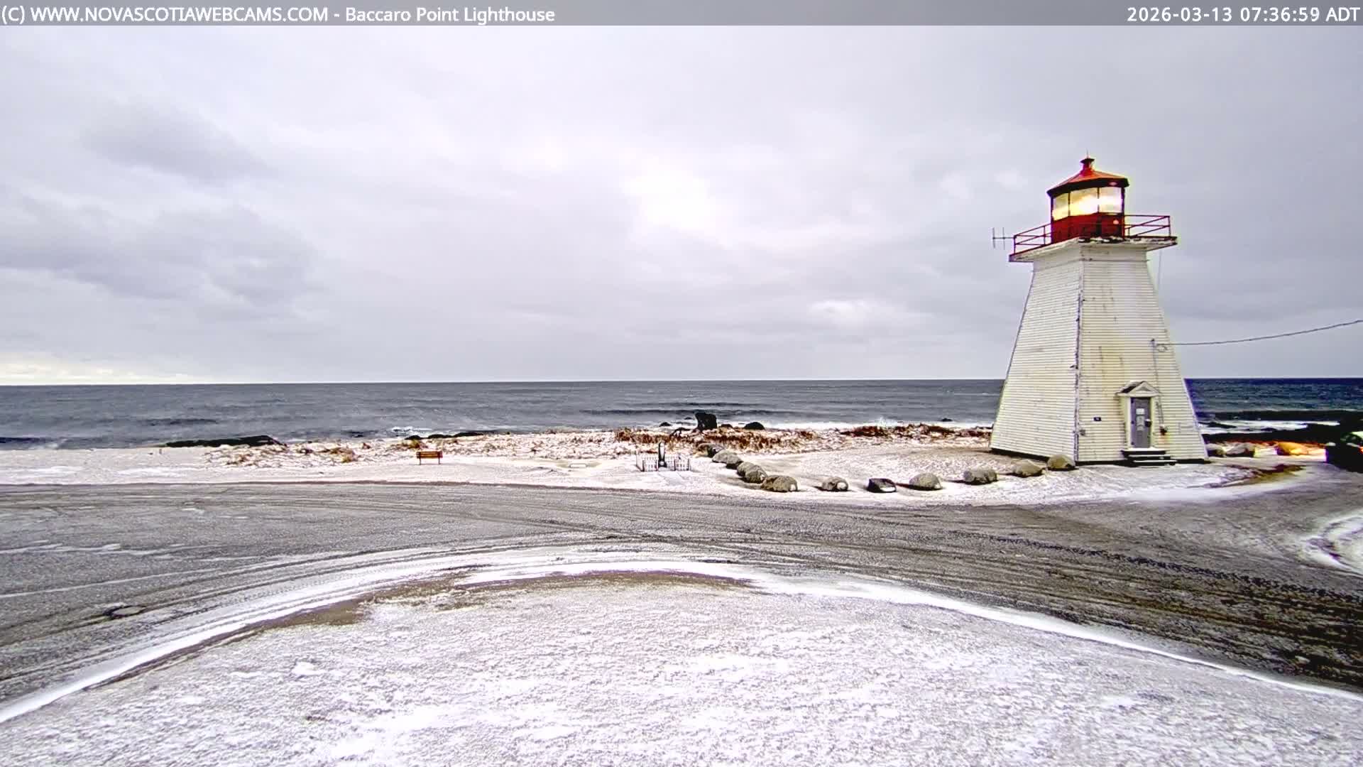 Baccaro Point Lighthouse Live Cam - Barrington, Shelburne, Nova Scotia, Canada