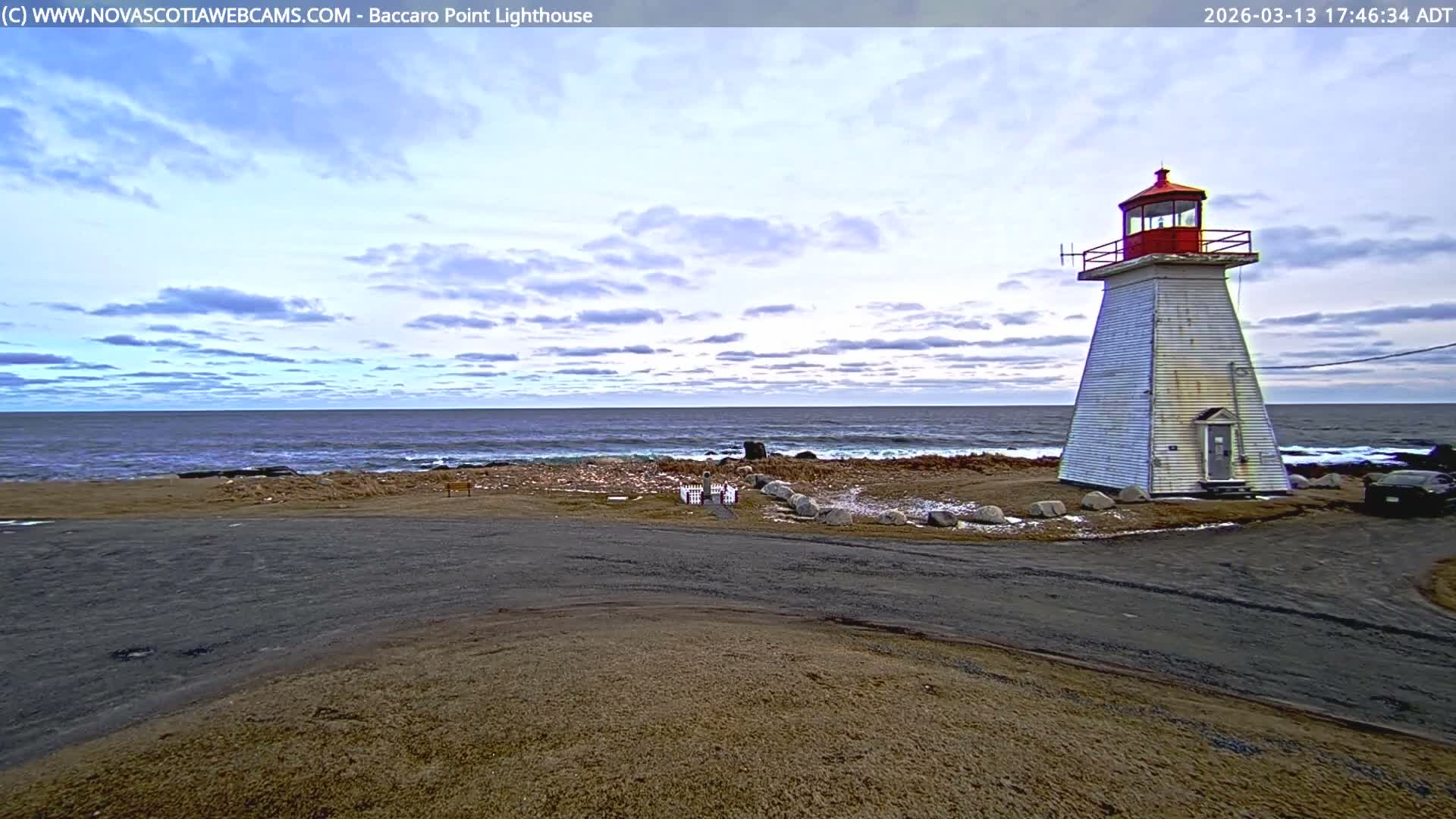 Baccaro Point Lighthouse Live Cam - Barrington, Shelburne, Nova Scotia, Canada