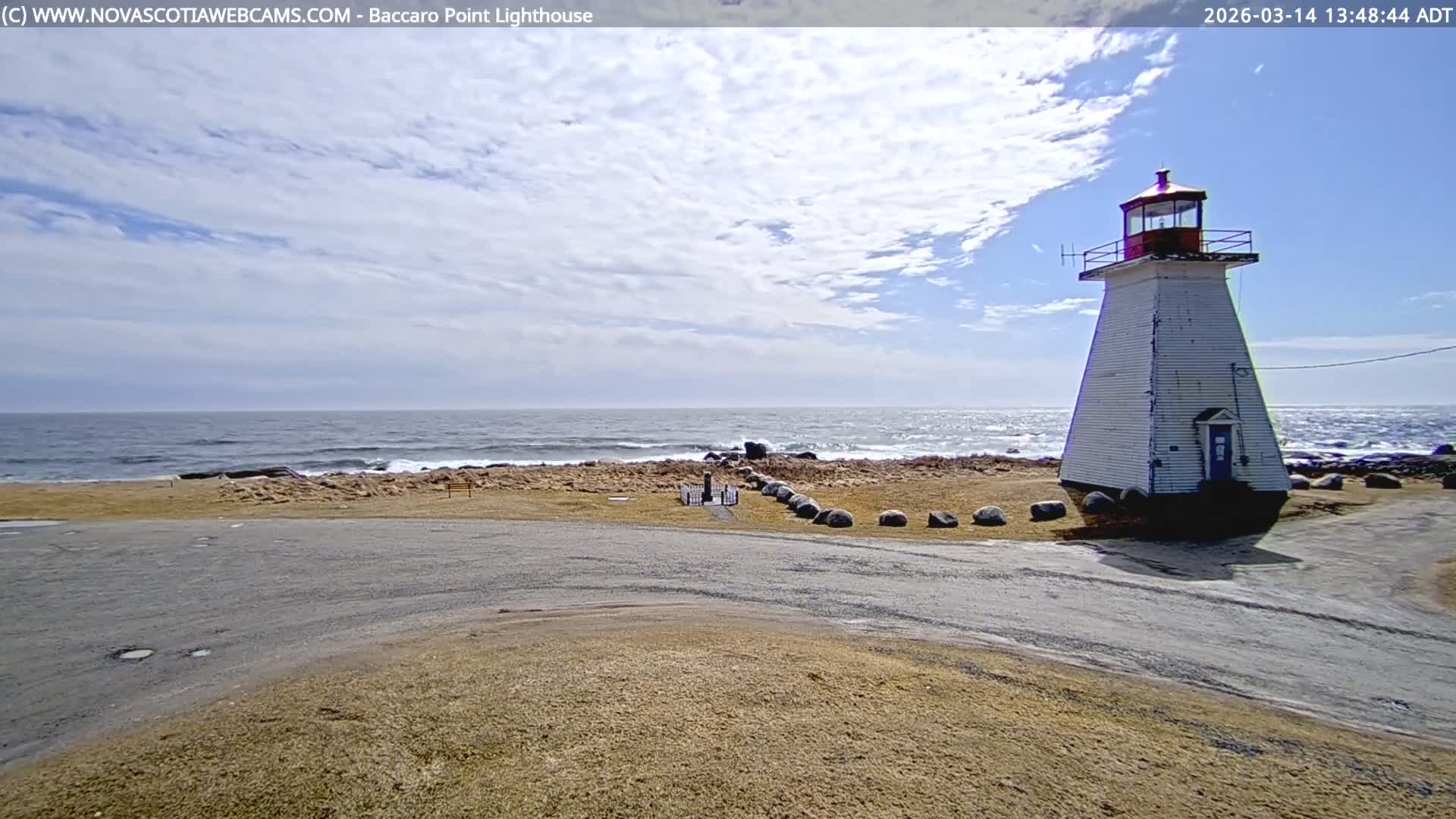 Baccaro Point Lighthouse Live Cam - Barrington, Shelburne, Nova Scotia, Canada