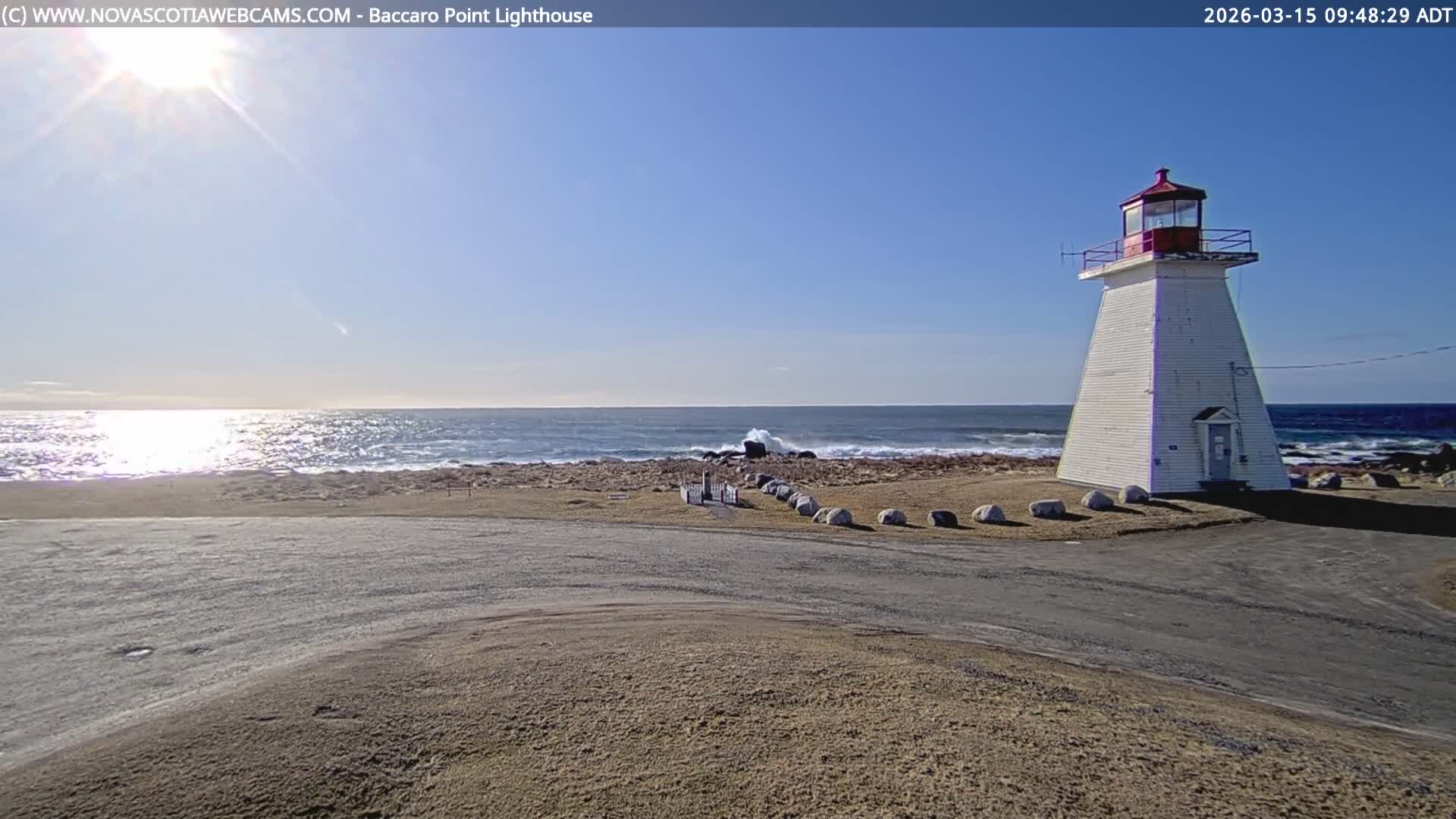 Baccaro Point Lighthouse Live Cam - Barrington, Shelburne, Nova Scotia, Canada