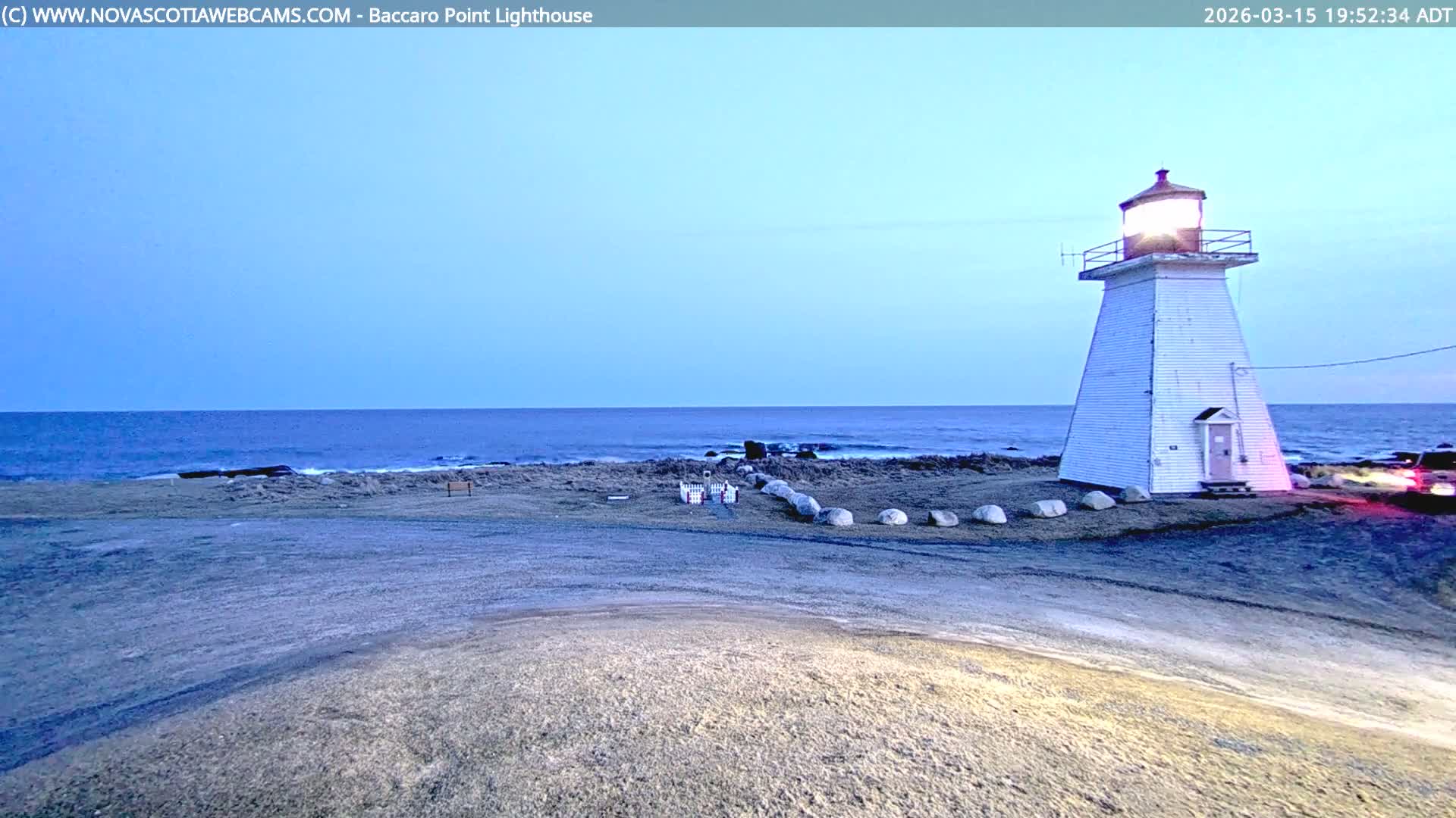Baccaro Point Lighthouse Live Cam - Barrington, Shelburne, Nova Scotia, Canada