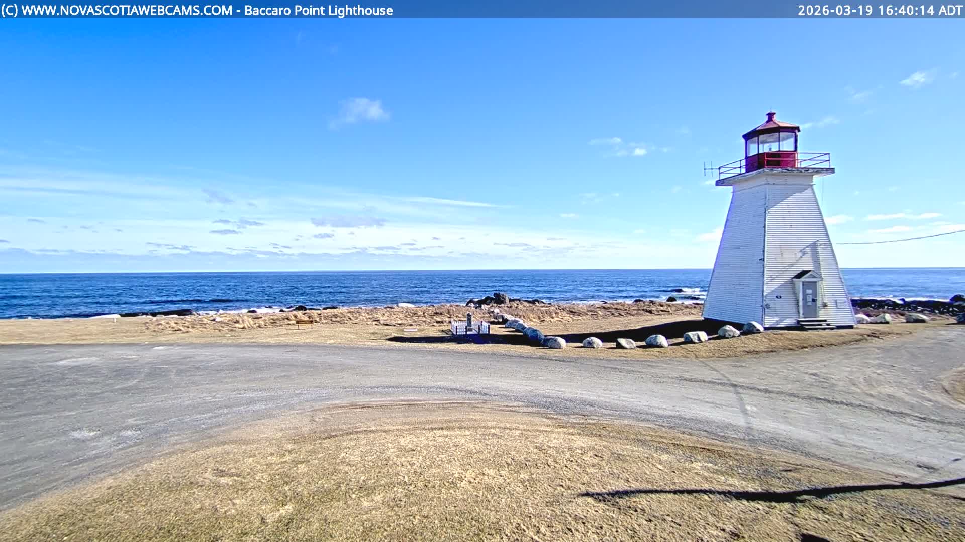 Baccaro Point Lighthouse Live Cam - Barrington, Shelburne, Nova Scotia, Canada