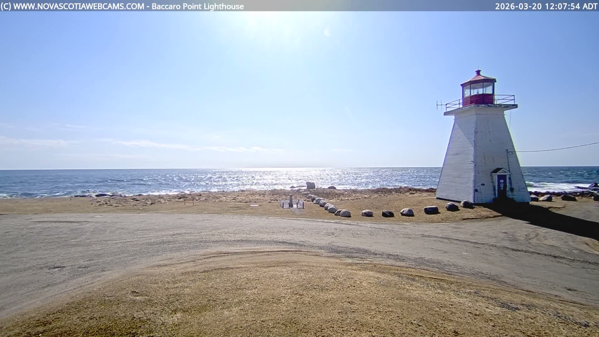 Baccaro Point Lighthouse Live Cam - Barrington, Shelburne, Nova Scotia, Canada
