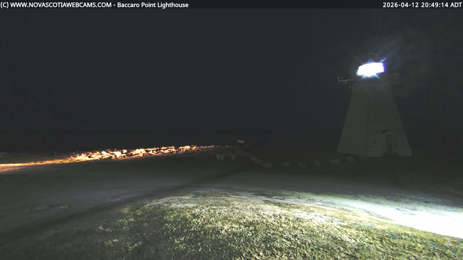 Baccaro Point Lighthouse Live Cam - Barrington, Shelburne, Nova Scotia, Canada