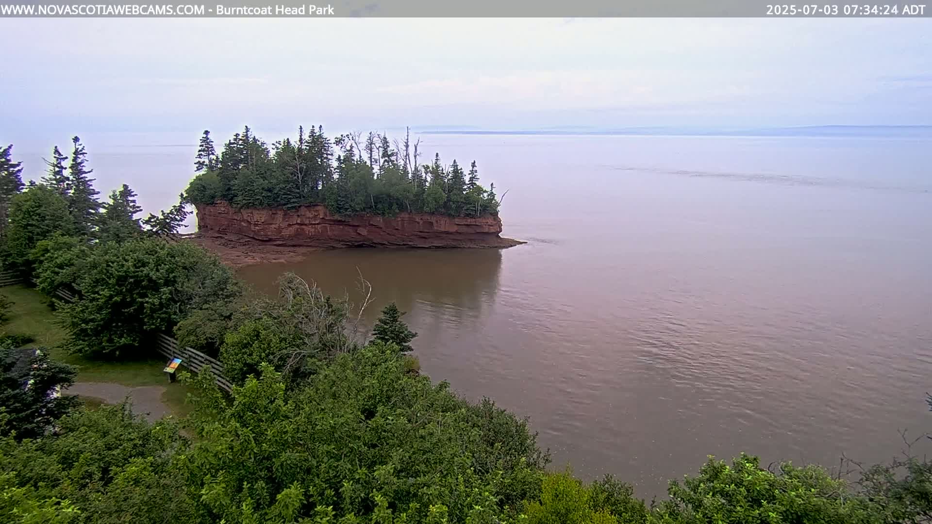 Burntcoat Head Park & Minas Basin Live Cam - East Hants, Hants, Nova Scotia, Canada