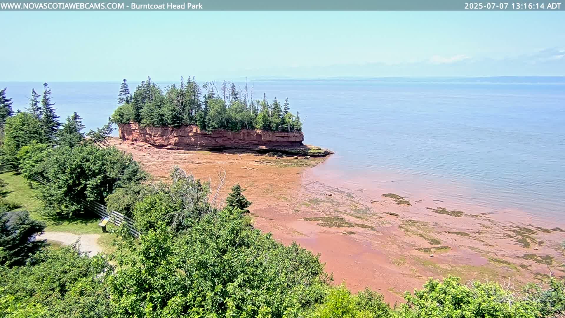 Burntcoat Head Park & Minas Basin Live Cam - East Hants, Hants, Nova Scotia, Canada