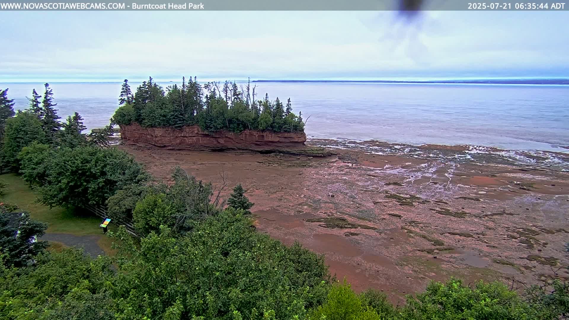 Burntcoat Head Park & Minas Basin Live Cam - East Hants, Hants, Nova Scotia, Canada