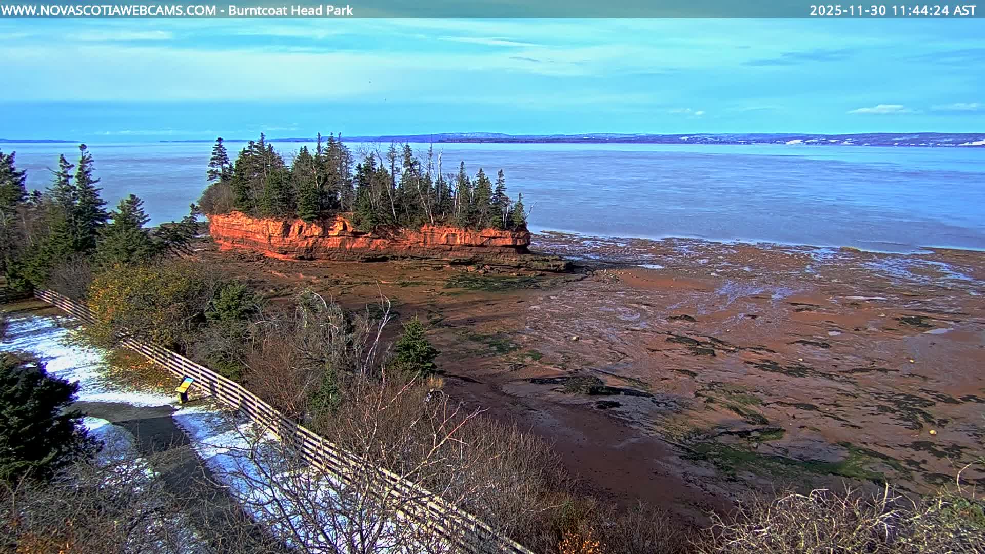 Burntcoat Head Park & Minas Basin Live Cam - East Hants, Hants, Nova Scotia, Canada