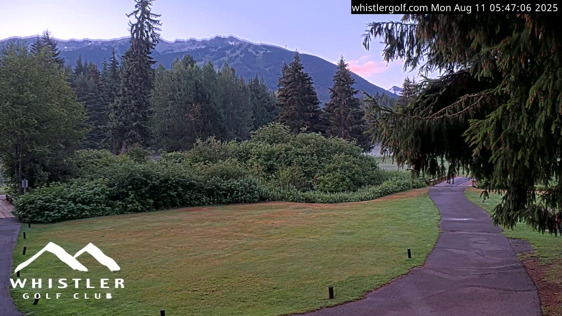 Whistler Golf Club 9th Hole Area Live Cam - Whistler,  Squamish-Lillooet, Sea to Sky Country, British Columbia, Canada