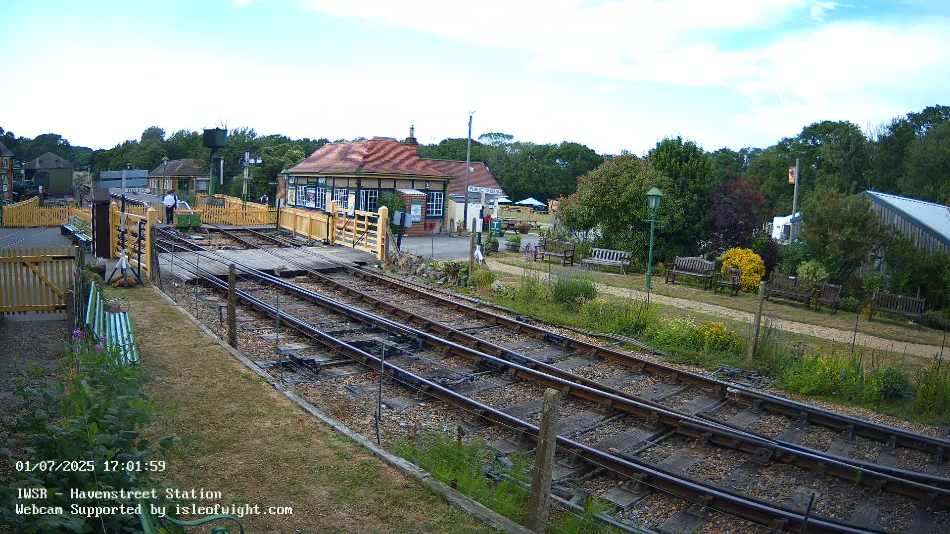Isle of Wight Steam Railway, Havenstreet Train Station Live Cam - Havenstreet & Ashey, Isle of Wight, Southeast, England, United Kingdom