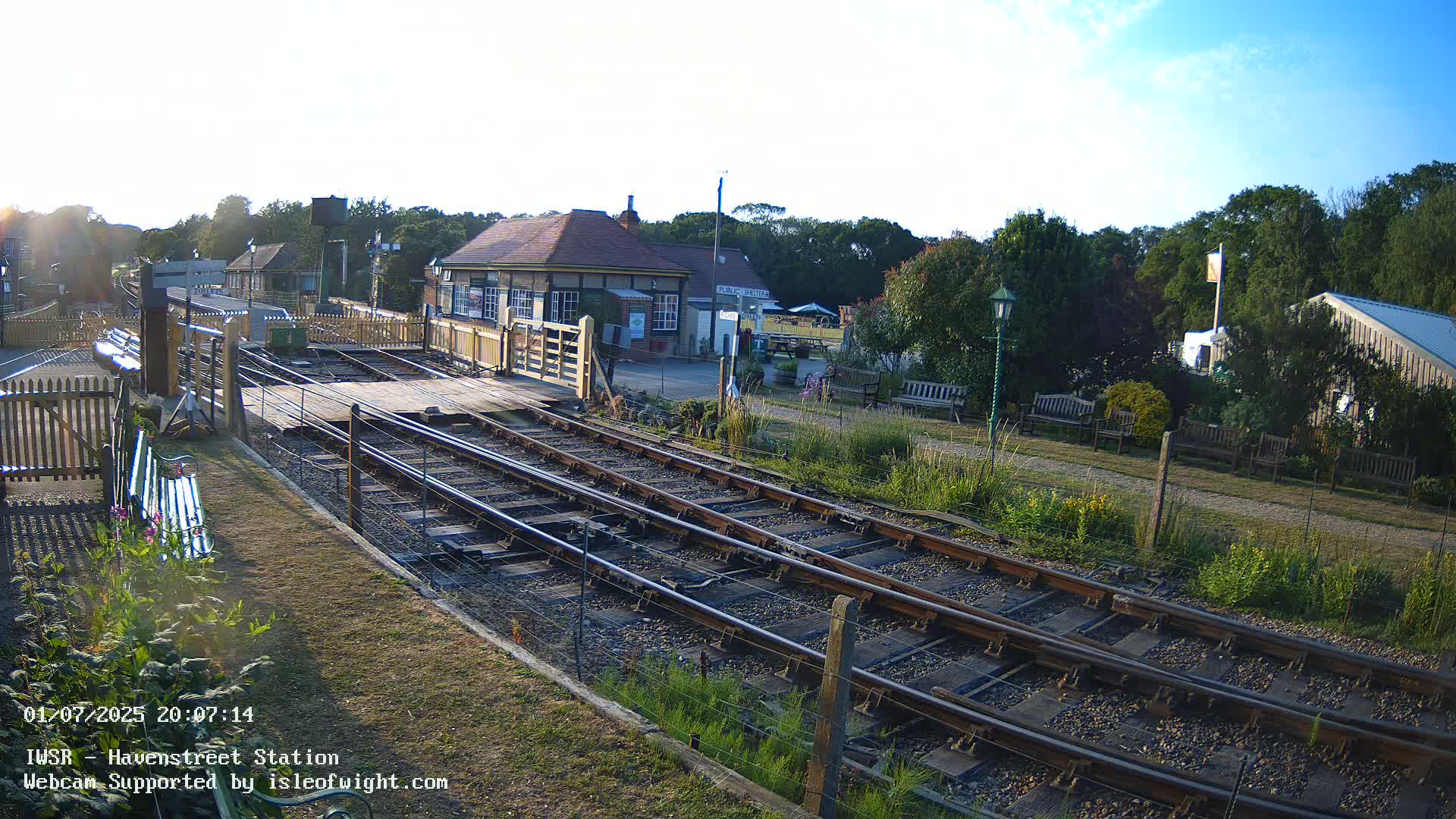 Isle of Wight Steam Railway, Havenstreet Train Station Live Cam - Havenstreet & Ashey, Isle of Wight, Southeast, England, United Kingdom