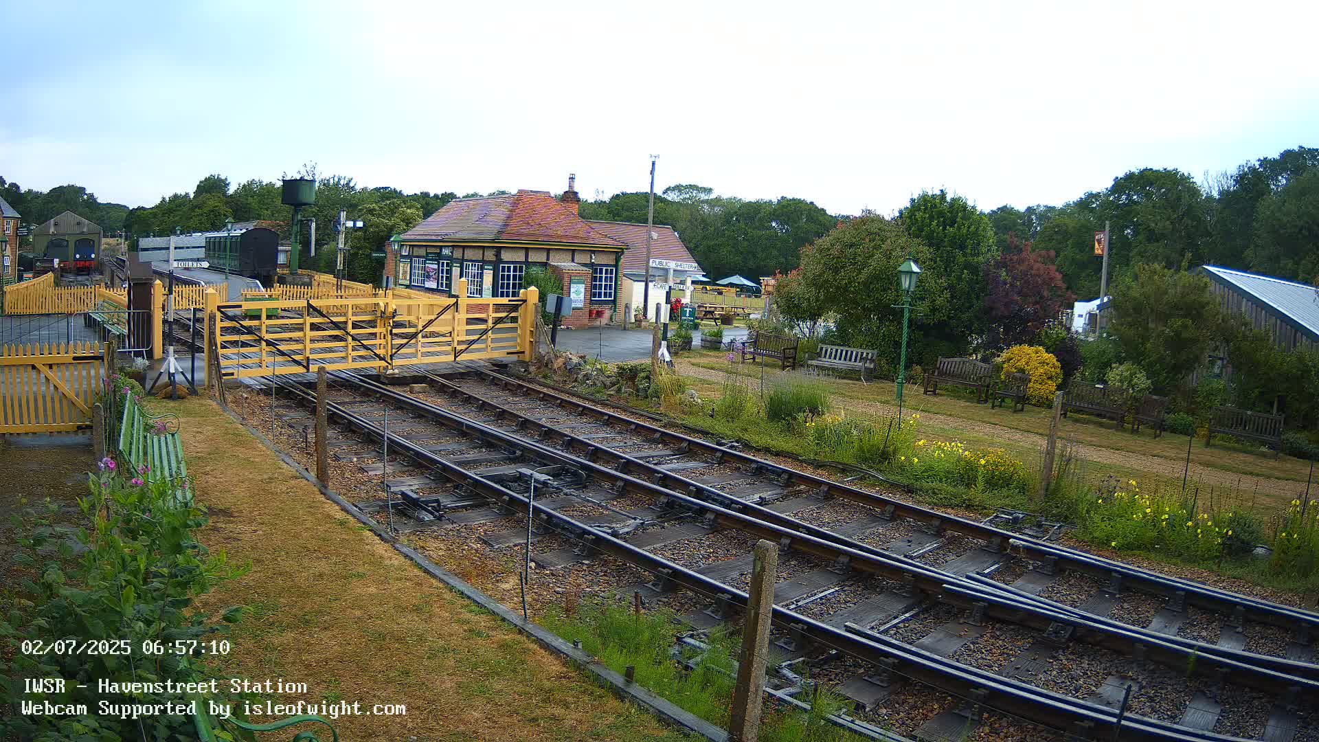 Isle of Wight Steam Railway, Havenstreet Train Station Live Cam - Havenstreet & Ashey, Isle of Wight, Southeast, England, United Kingdom