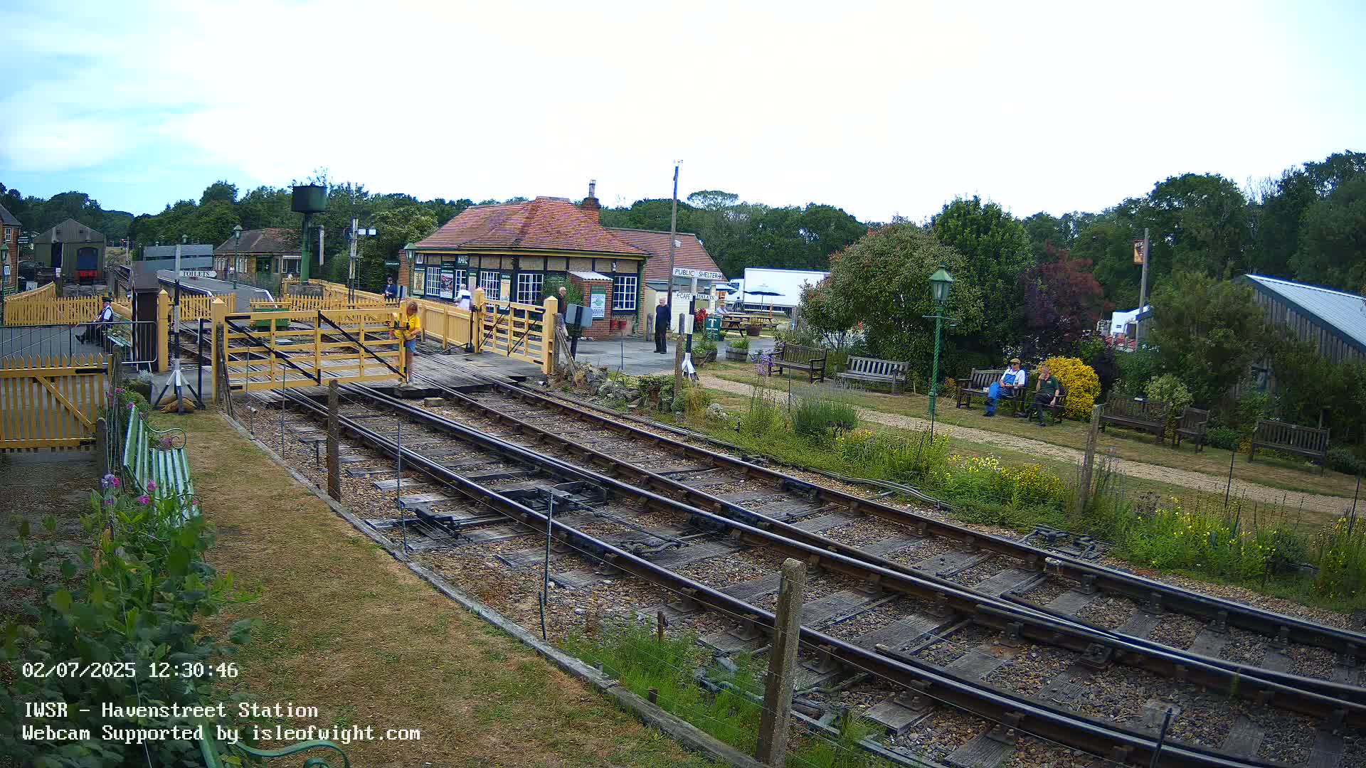 Isle of Wight Steam Railway, Havenstreet Train Station Live Cam - Havenstreet & Ashey, Isle of Wight, Southeast, England, United Kingdom