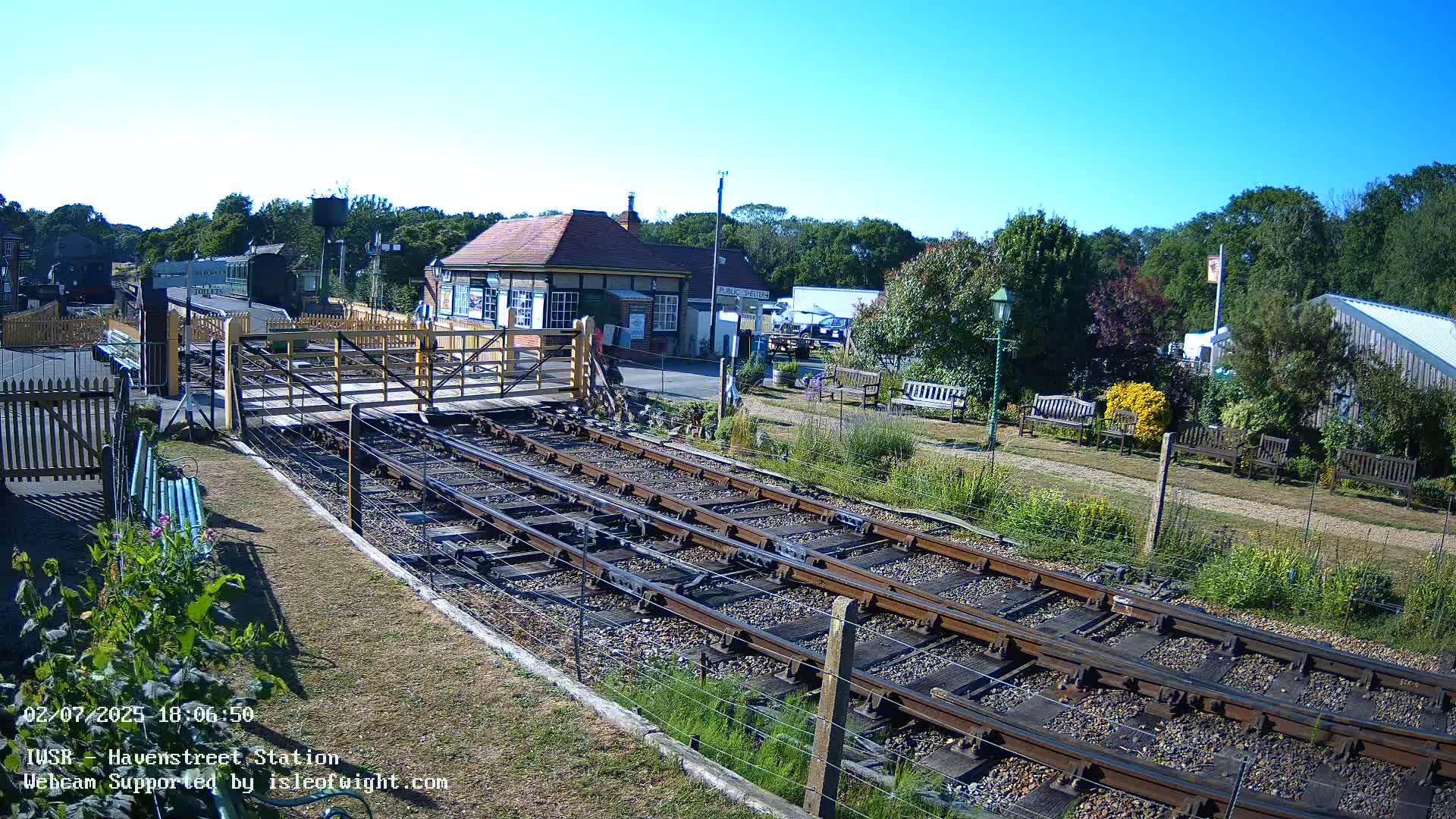 Isle of Wight Steam Railway, Havenstreet Train Station Live Cam - Havenstreet & Ashey, Isle of Wight, Southeast, England, United Kingdom