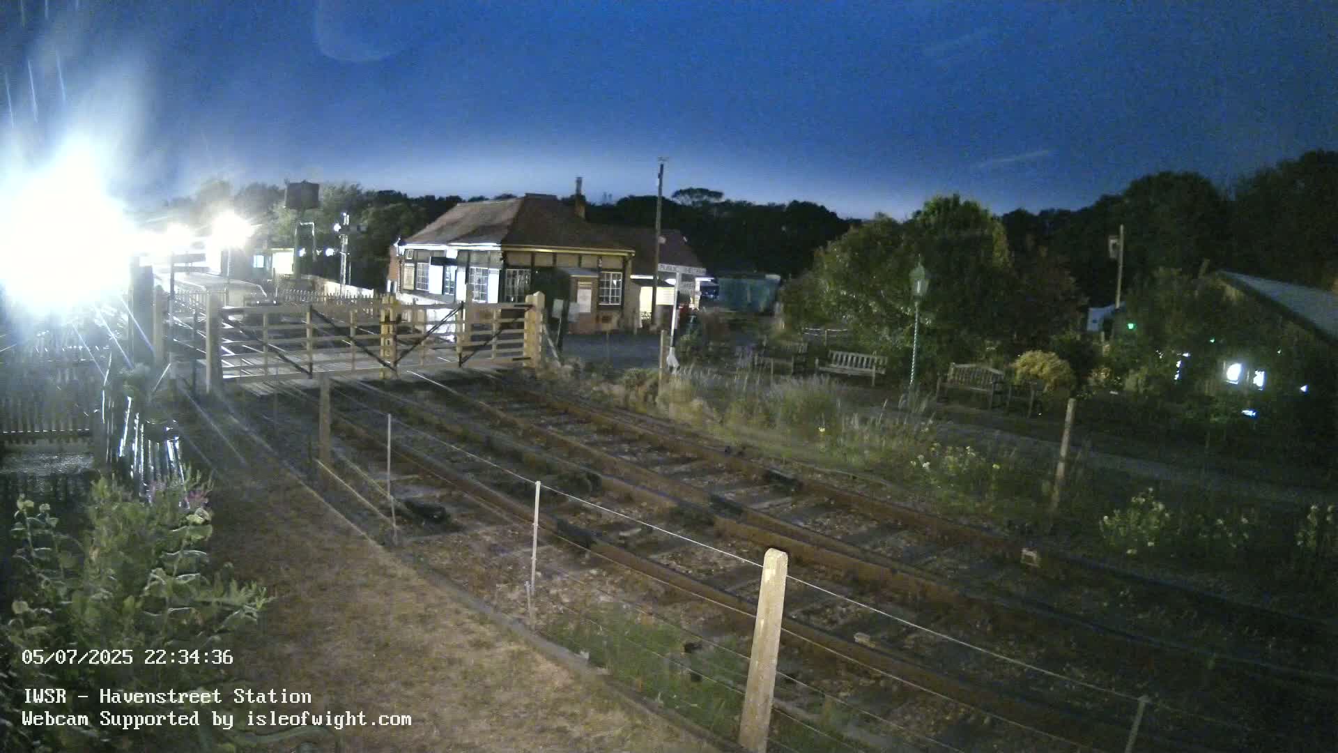 Isle of Wight Steam Railway, Havenstreet Train Station Live Cam - Havenstreet & Ashey, Isle of Wight, Southeast, England, United Kingdom