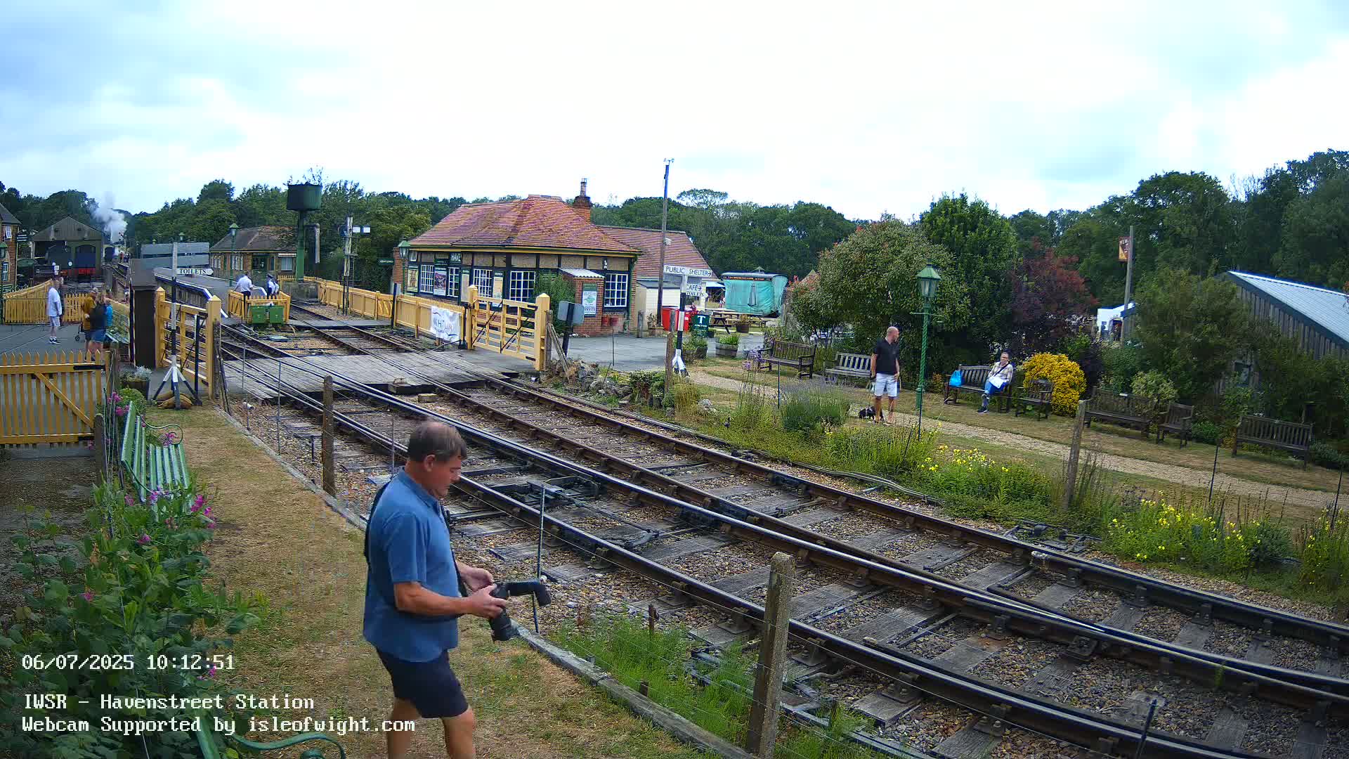 Isle of Wight Steam Railway, Havenstreet Train Station Live Cam - Havenstreet & Ashey, Isle of Wight, Southeast, England, United Kingdom
