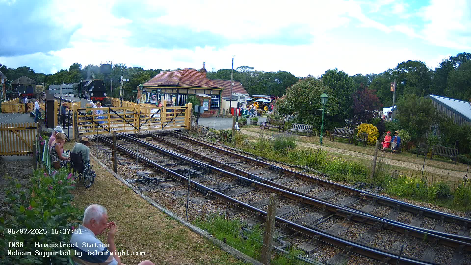 Isle of Wight Steam Railway, Havenstreet Train Station Live Cam - Havenstreet & Ashey, Isle of Wight, Southeast, England, United Kingdom